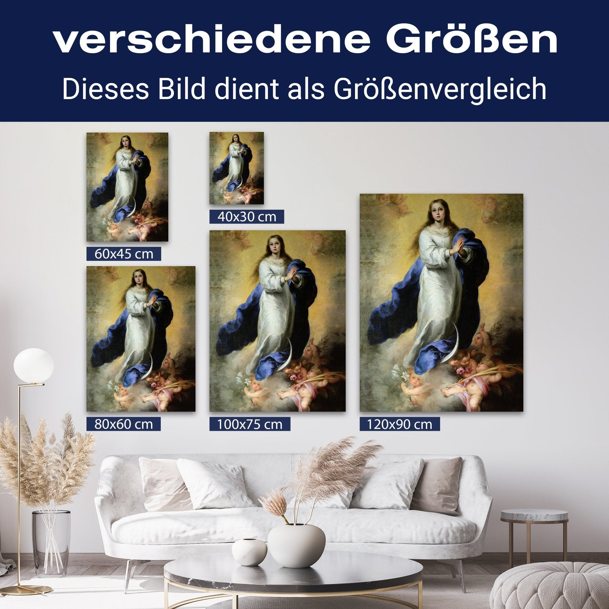 Leinwandbild unbefleckte Empfängnis M0867 kaufen - Bild 8 Leinwandbild unbefleckte Empfängnis M0867 kaufen - Bild 8
