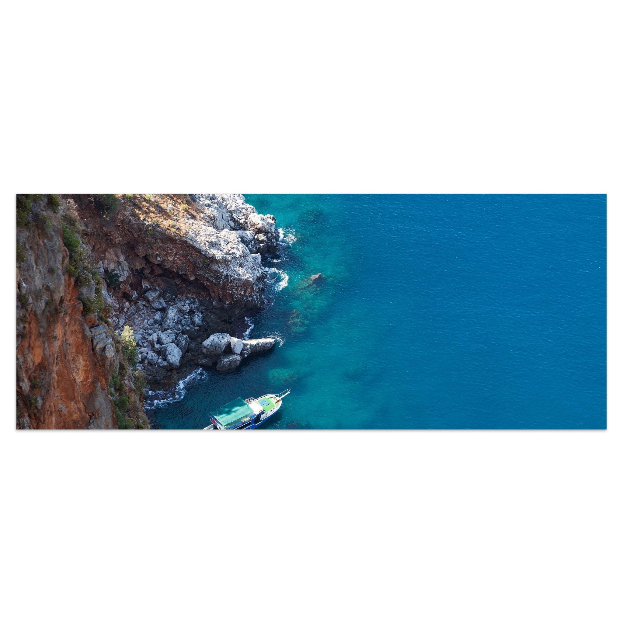 Leinwandbild Boot am blauen Meer M0869 kaufen - Bild 1