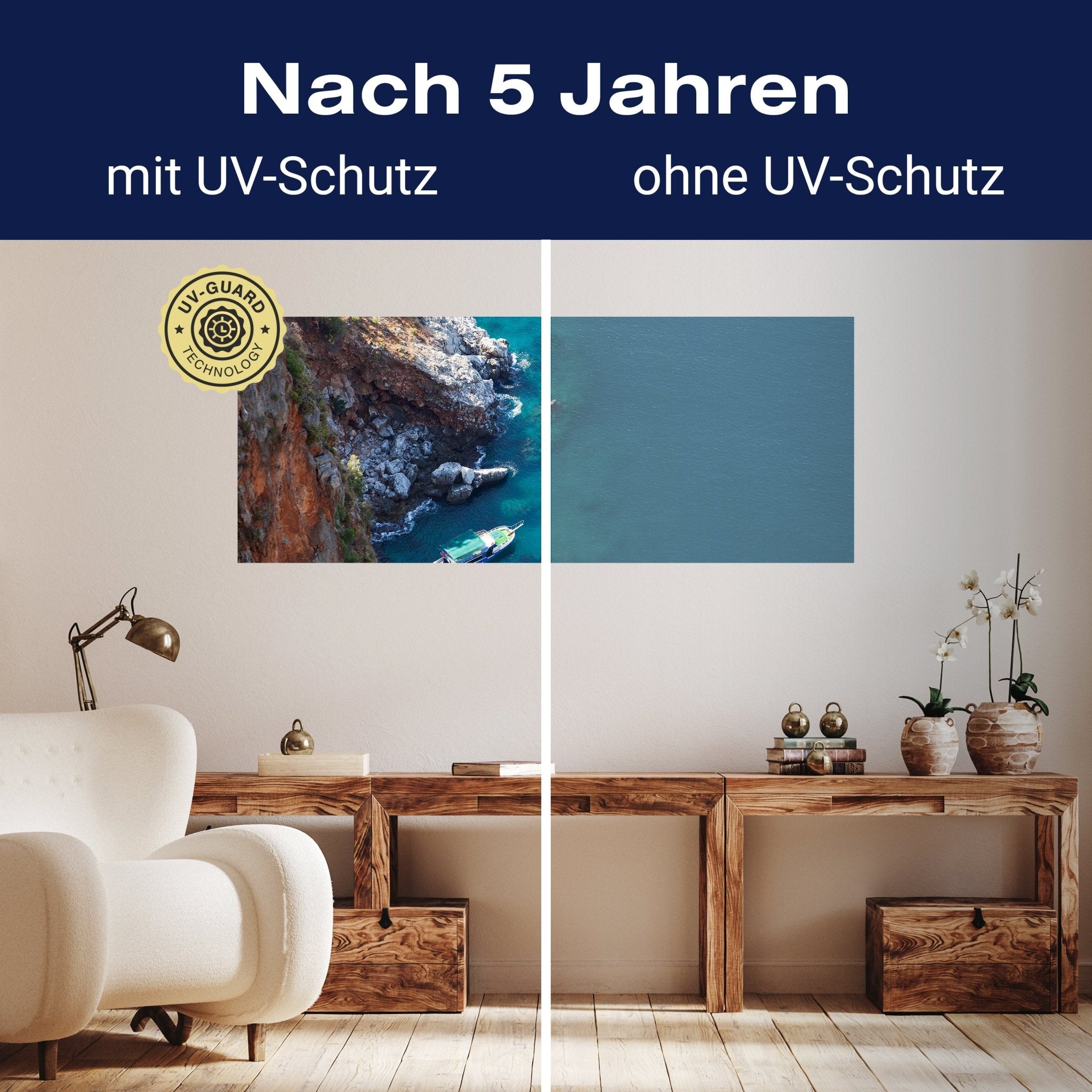 Leinwandbild Boot am blauen Meer M0869 kaufen - Bild 9 Leinwandbild Boot am blauen Meer M0869 kaufen - Bild 9