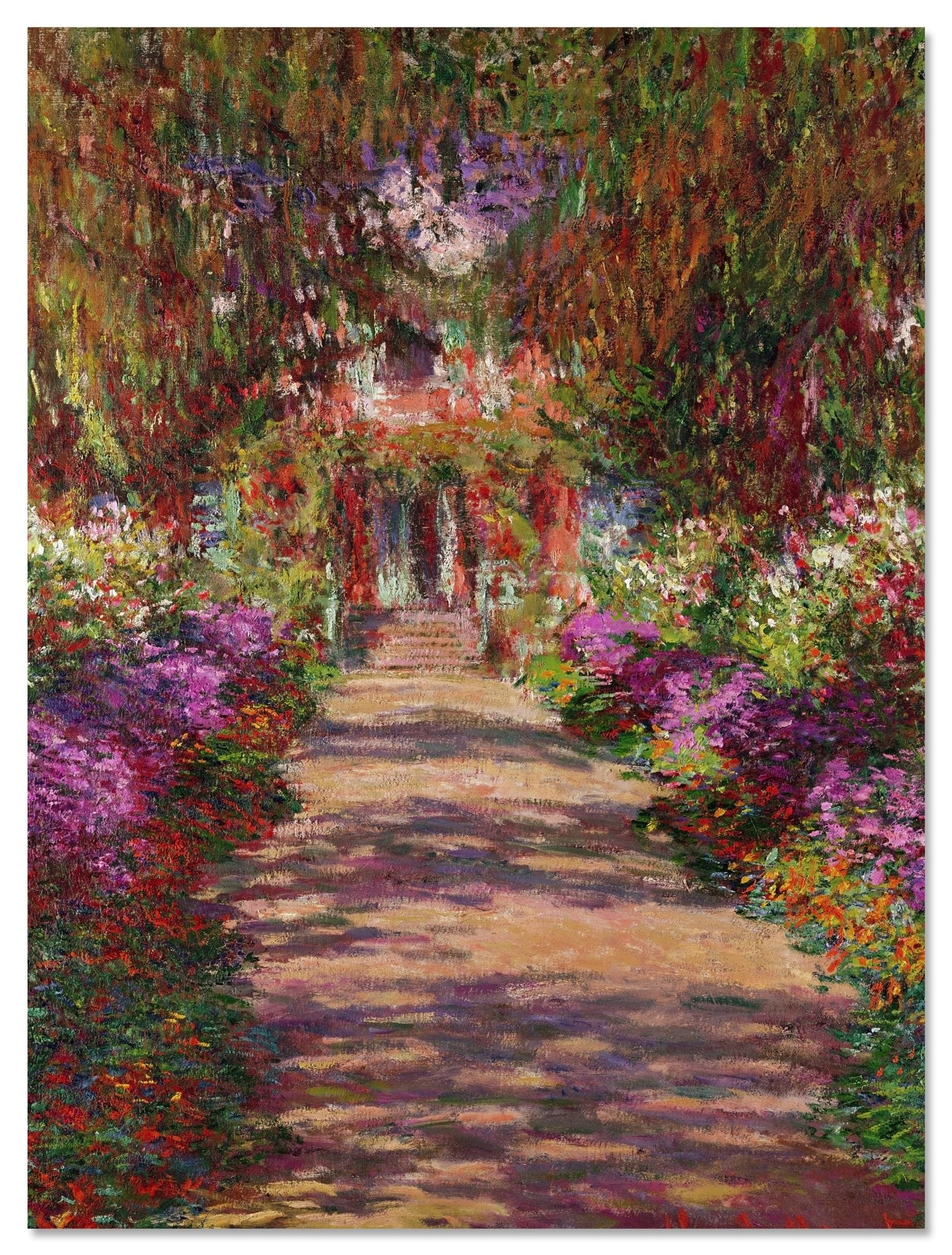 Leinwandbild A Pathway in Monet's Garden, Giverny, Claude Monet M0870 Leinwandbild A Pathway in Monet's Garden, Giverny, Claude Monet M0870