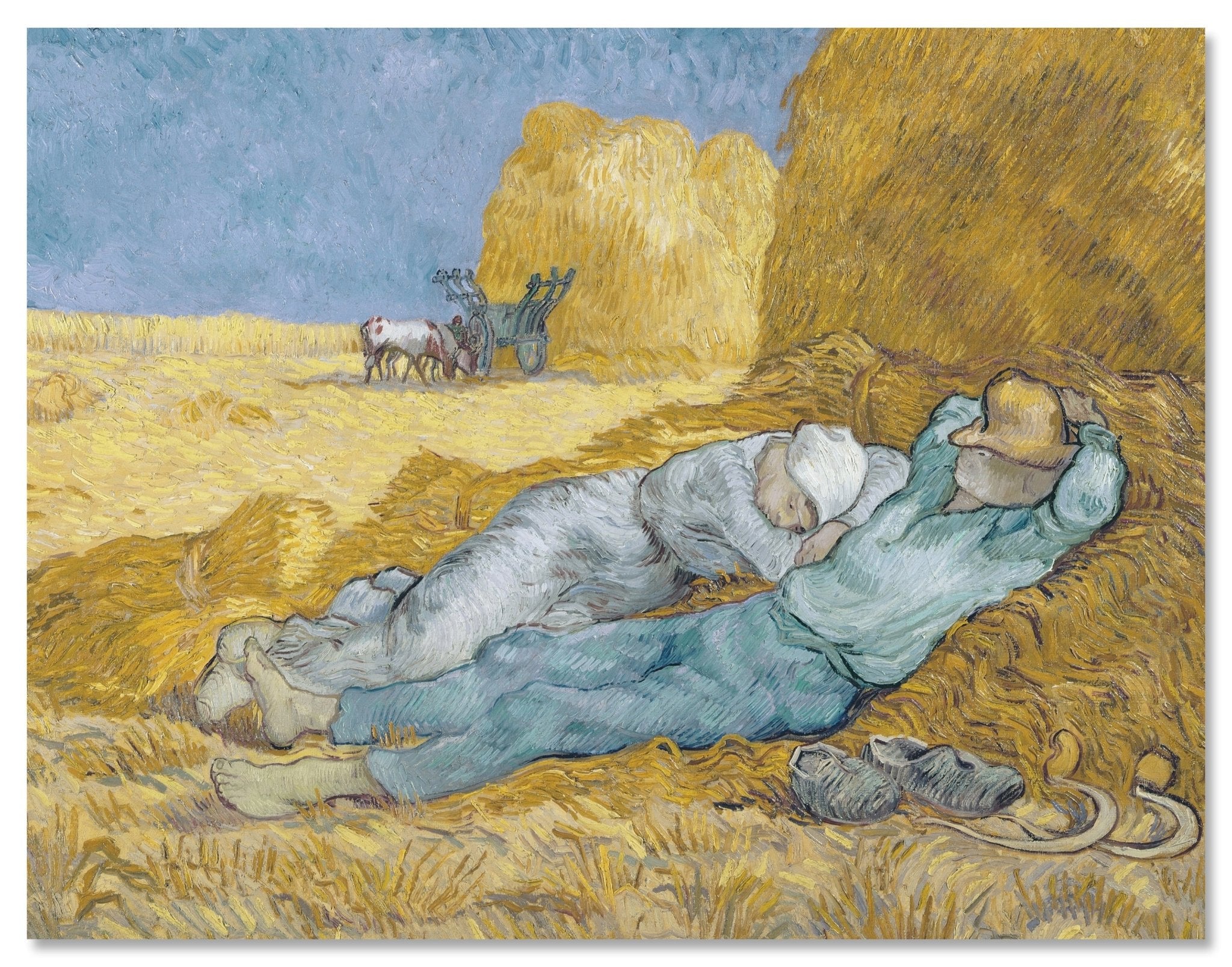 Leinwandbild Mittag oder Die Siesta, nach Millet, Vincent van Gogh M0875 Leinwandbild Mittag oder Die Siesta, nach Millet, Vincent van Gogh M0875