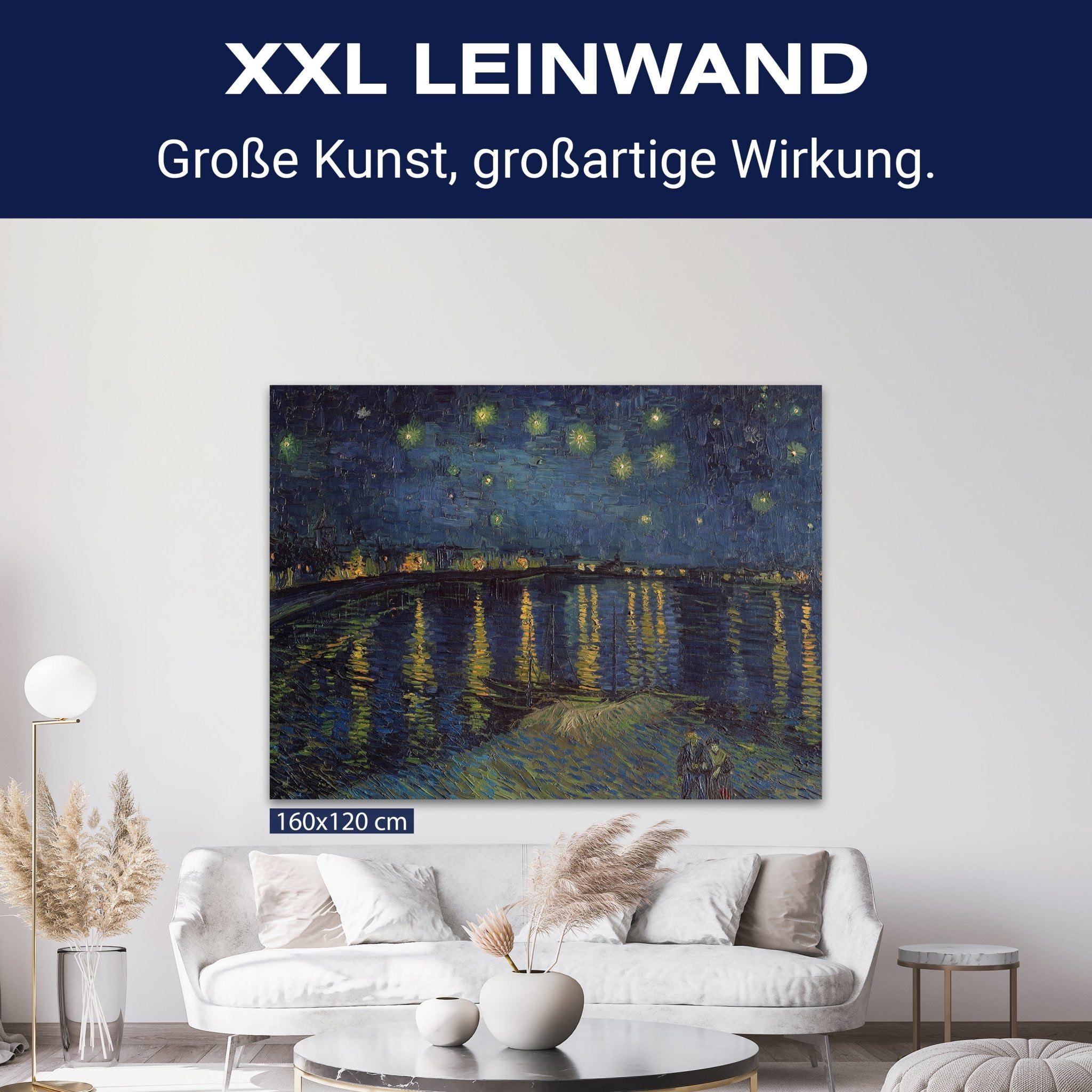 Leinwandbild Sternennacht, Vincent Van Gogh M0876 kaufen - Bild 9 Leinwandbild Sternennacht, Vincent Van Gogh M0876 kaufen - Bild 9