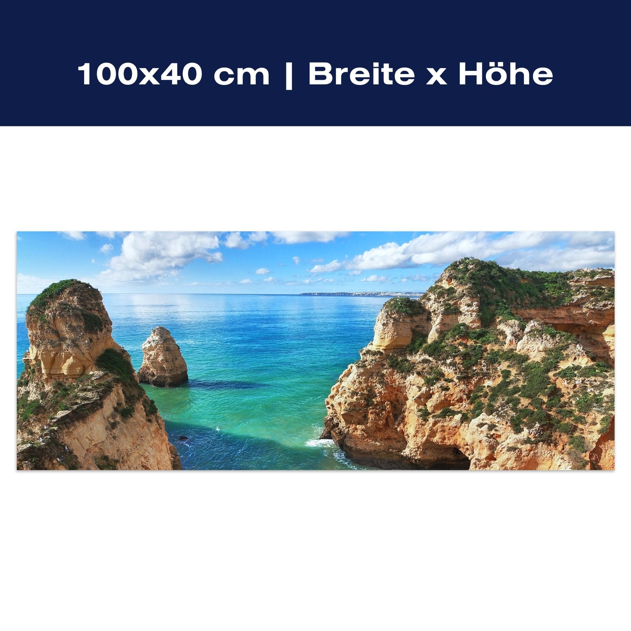 Leinwandbild Schöne Aussicht auf die Küste von Portugal M0882 Leinwandbild Schöne Aussicht auf die Küste von Portugal M0882