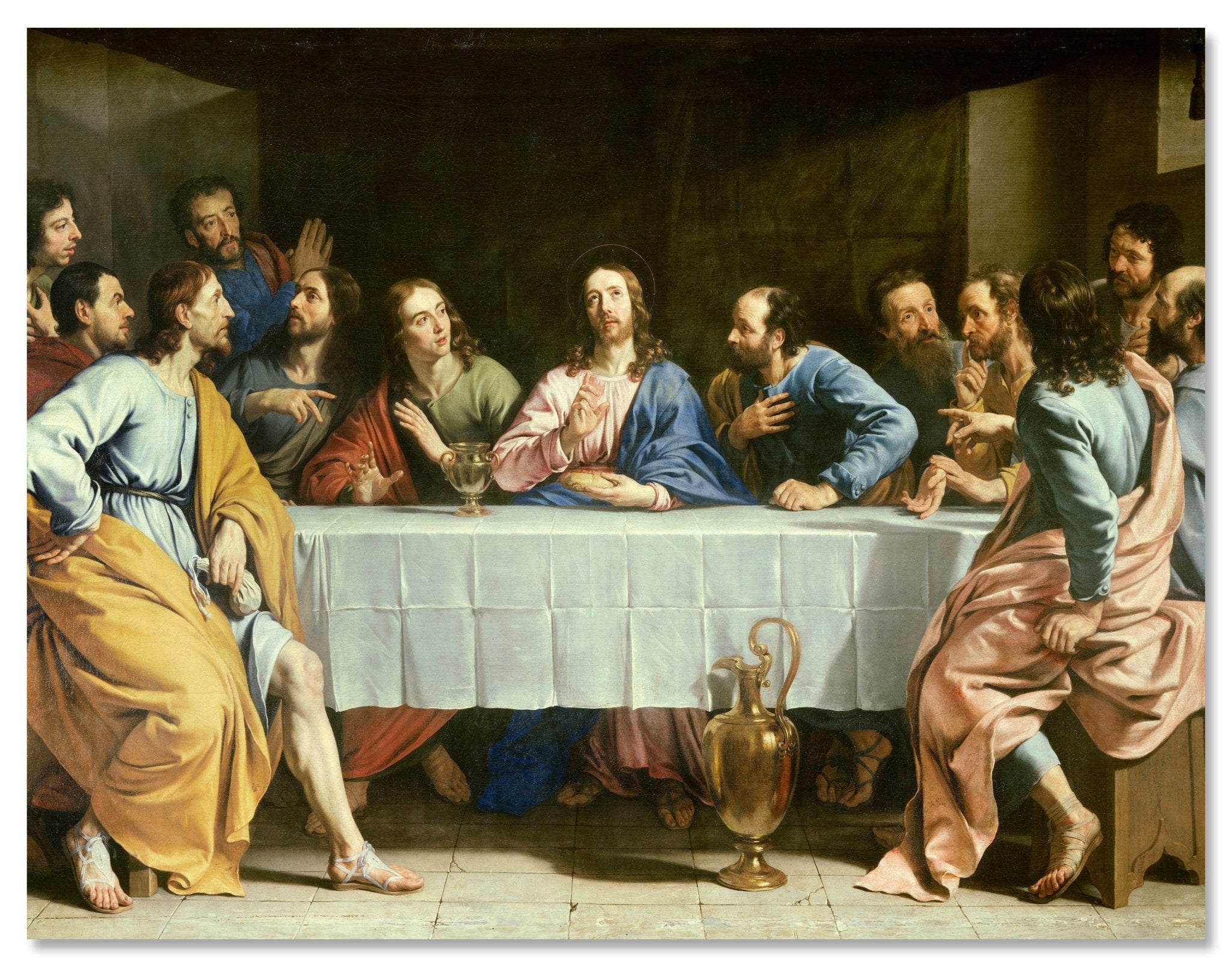 Leinwandbild Das letzte Abendmahl - Philippe de Champaigne M0884 Leinwandbild Das letzte Abendmahl - Philippe de Champaigne M0884