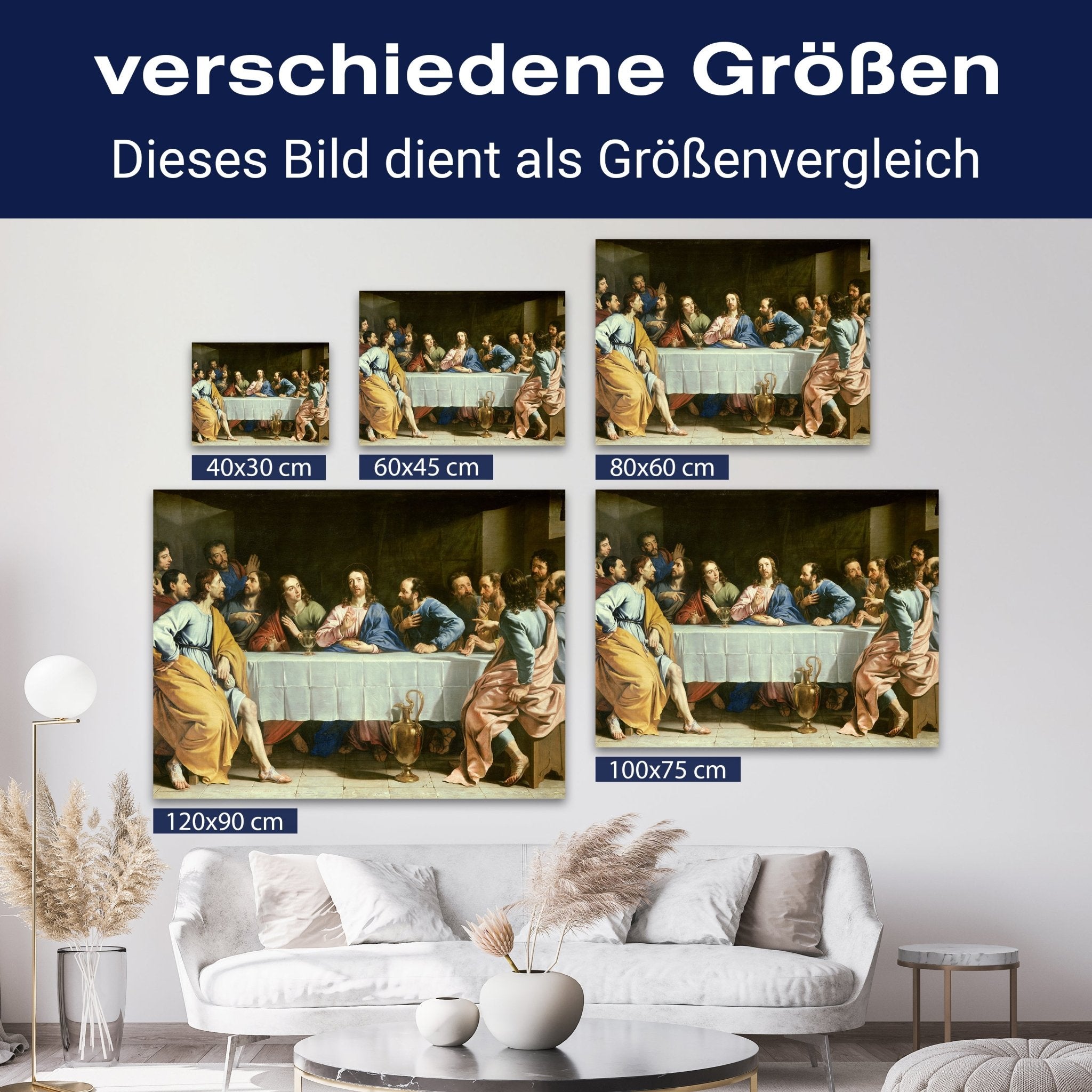 Leinwandbild Das letzte Abendmahl - Philippe de Champaigne M0884 kaufen - Bild 8 Leinwandbild Das letzte Abendmahl - Philippe de Champaigne M0884 kaufen - Bild 8