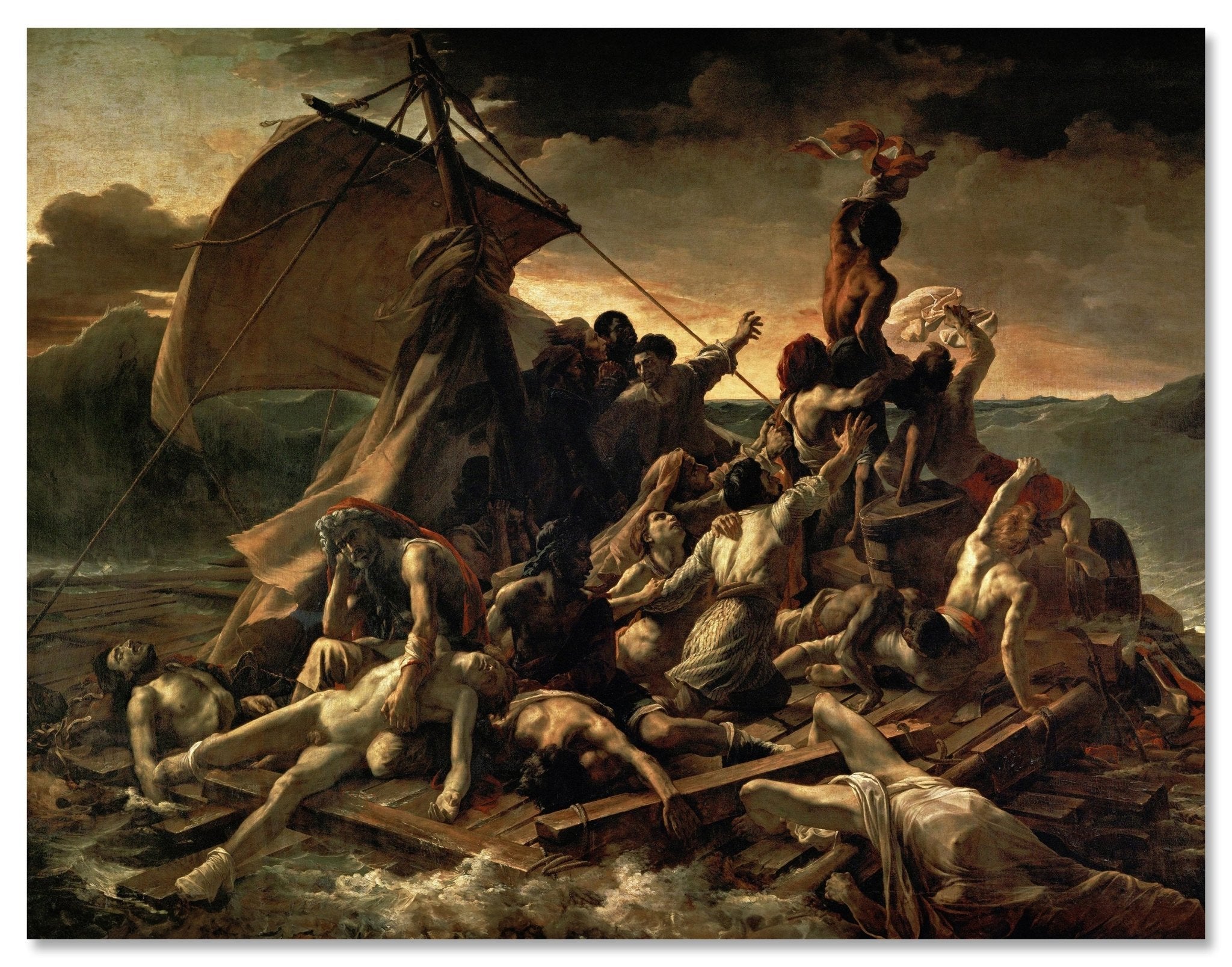 Leinwandbild Floß der Medusa - Theodore Gericault M0889 Leinwandbild Floß der Medusa - Theodore Gericault M0889