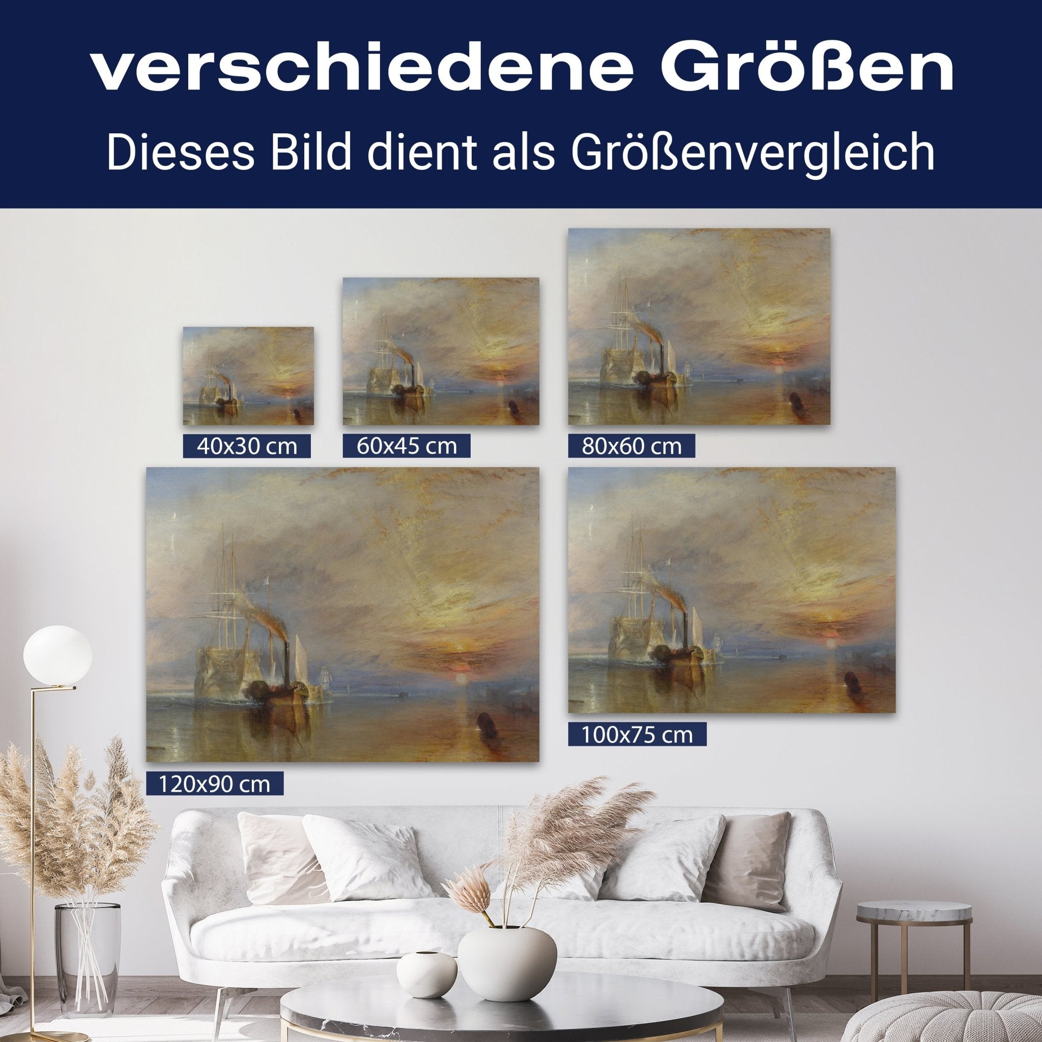 Leinwandbild Temeraire - William Turner M0890 kaufen - Bild 8 Leinwandbild Temeraire - William Turner M0890 kaufen - Bild 8