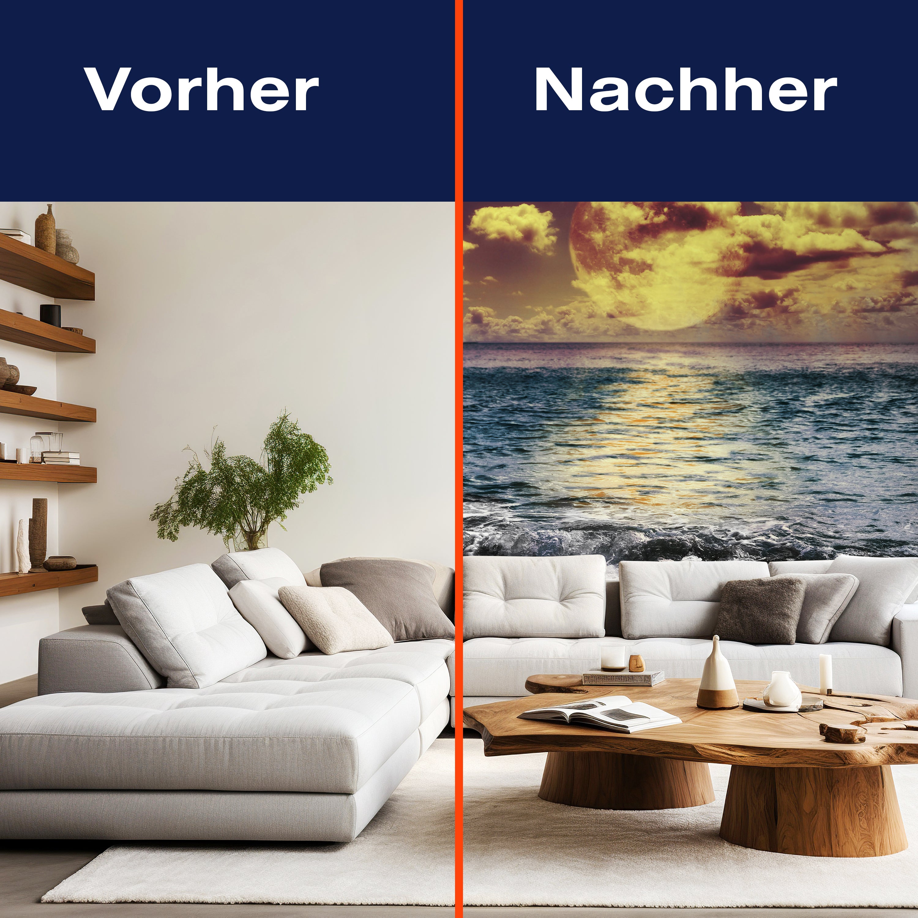 Fototapete Vollmond über dem Ozean M0906 - Bild 9 Fototapete Vollmond über dem Ozean M0906 - Bild 9