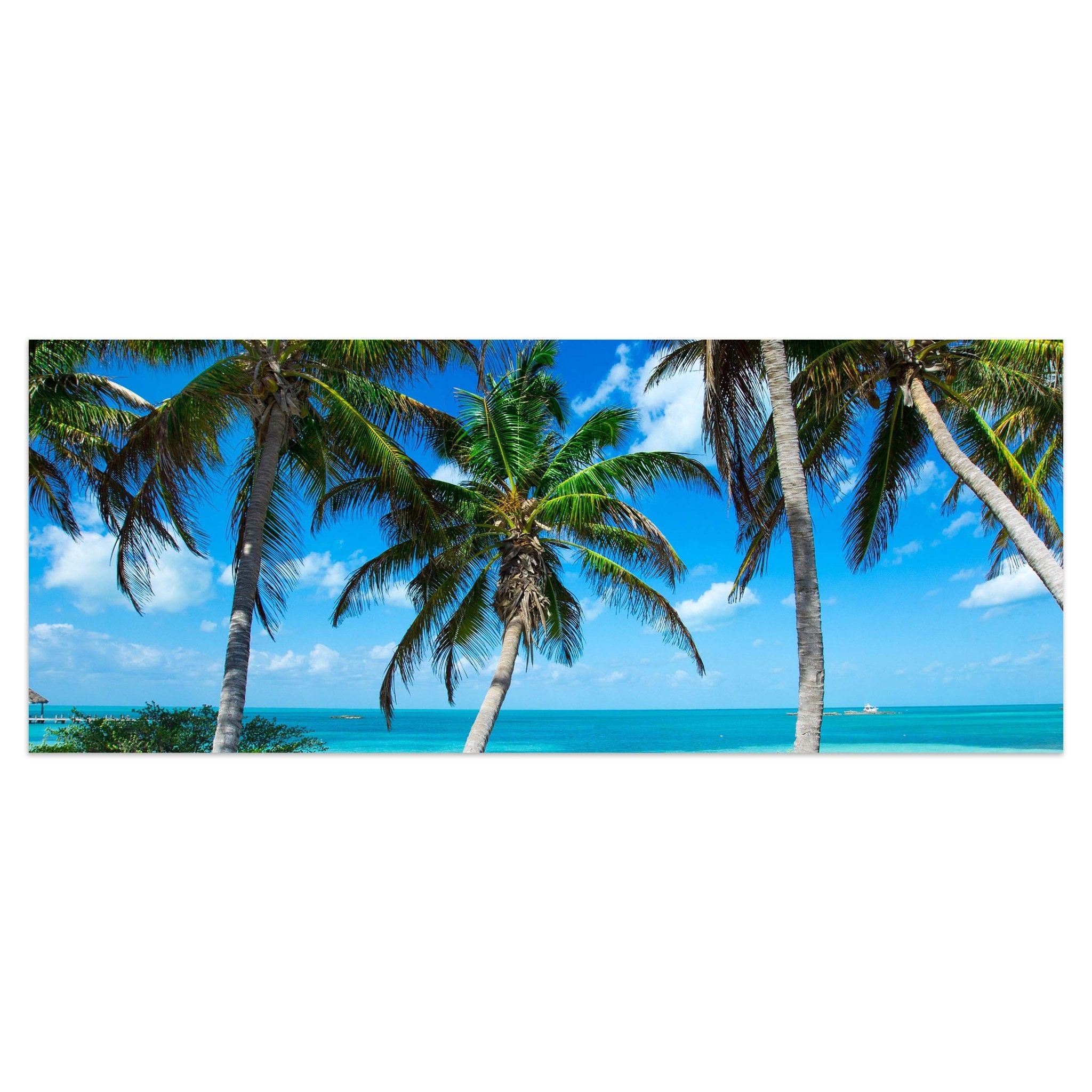 Leinwandbild Palmen an einem tropischen Strand M0914 kaufen - Bild 1