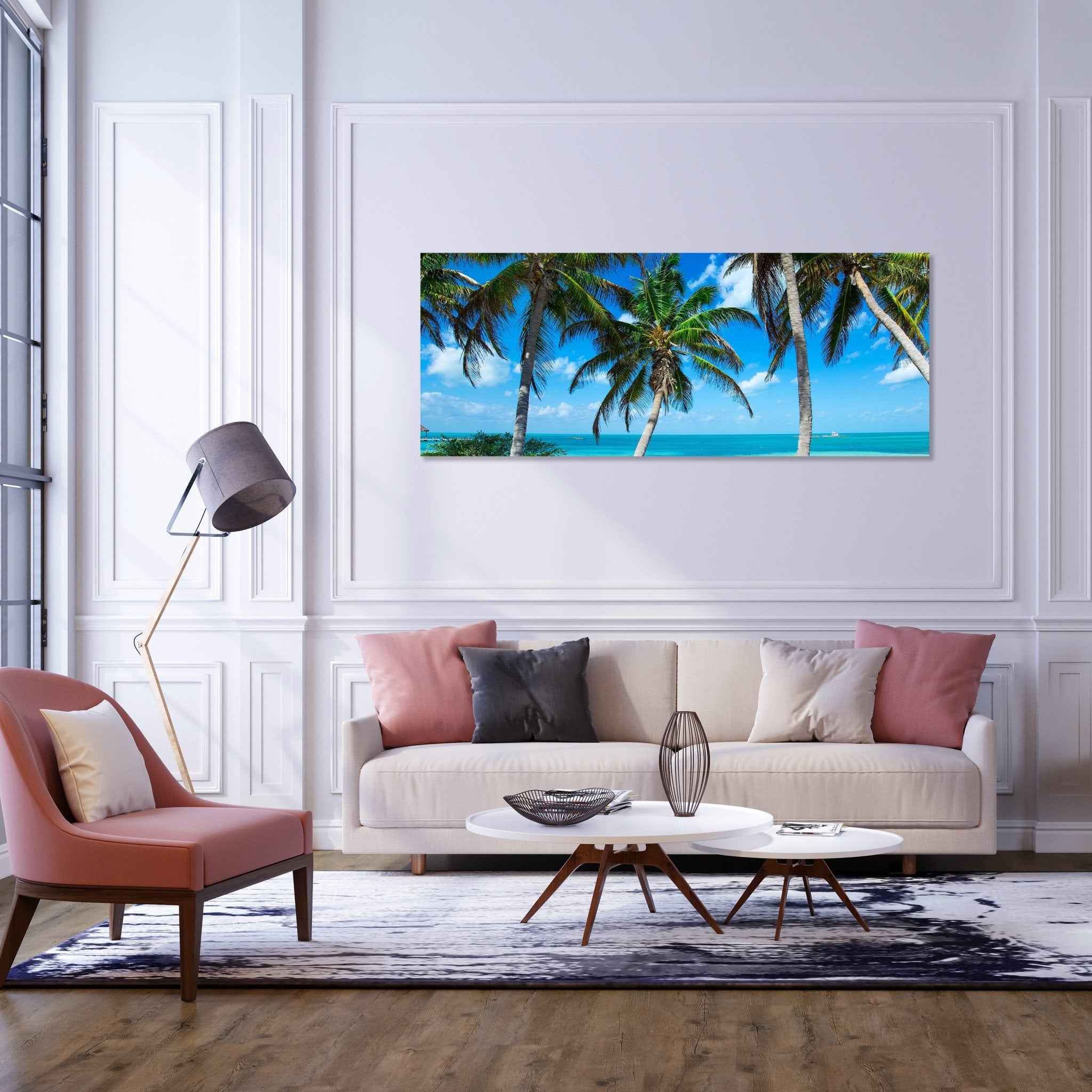 Leinwandbild Palmen an einem tropischen Strand M0914 kaufen - Bild 2