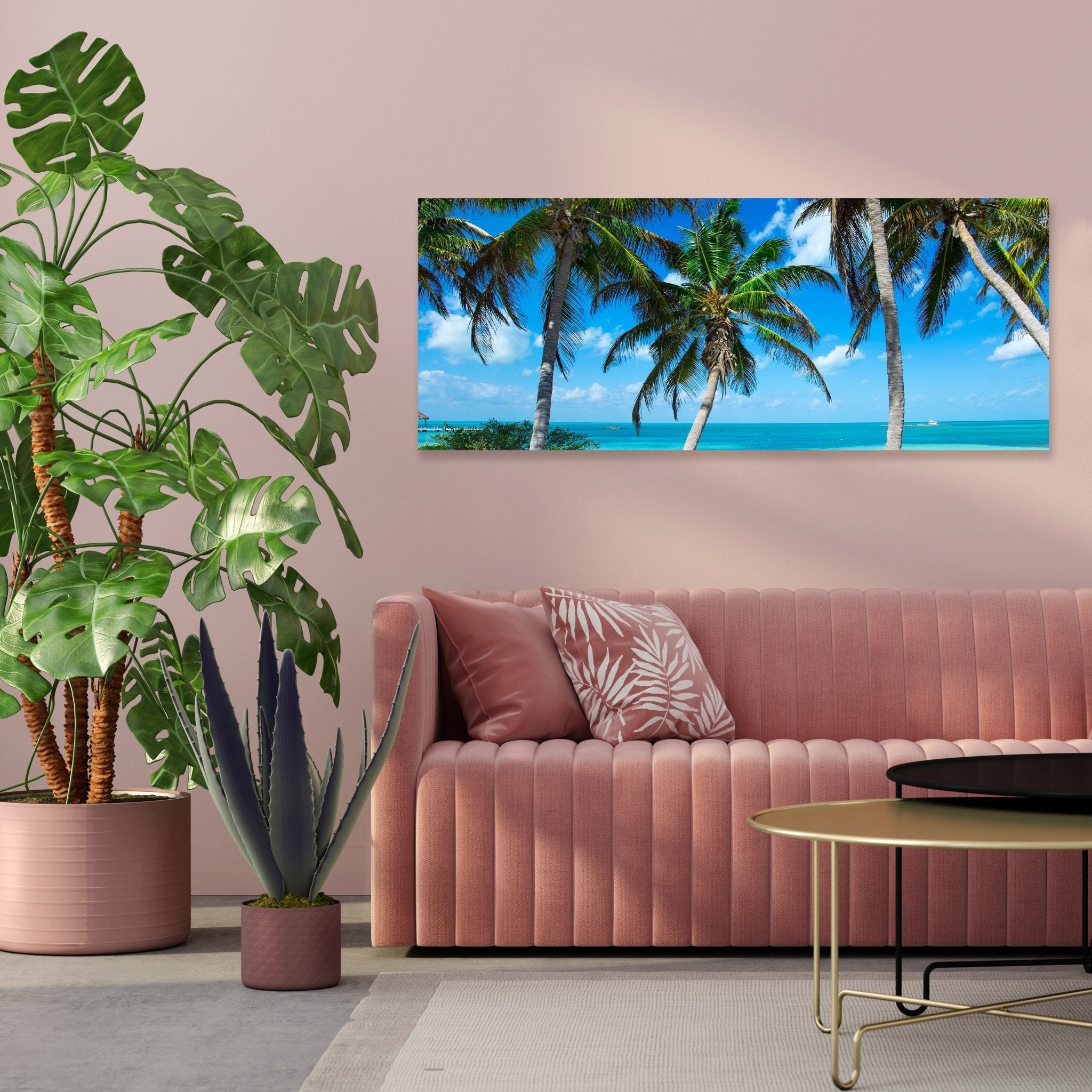 Leinwandbild Palmen an einem tropischen Strand M0914 kaufen - Bild 3