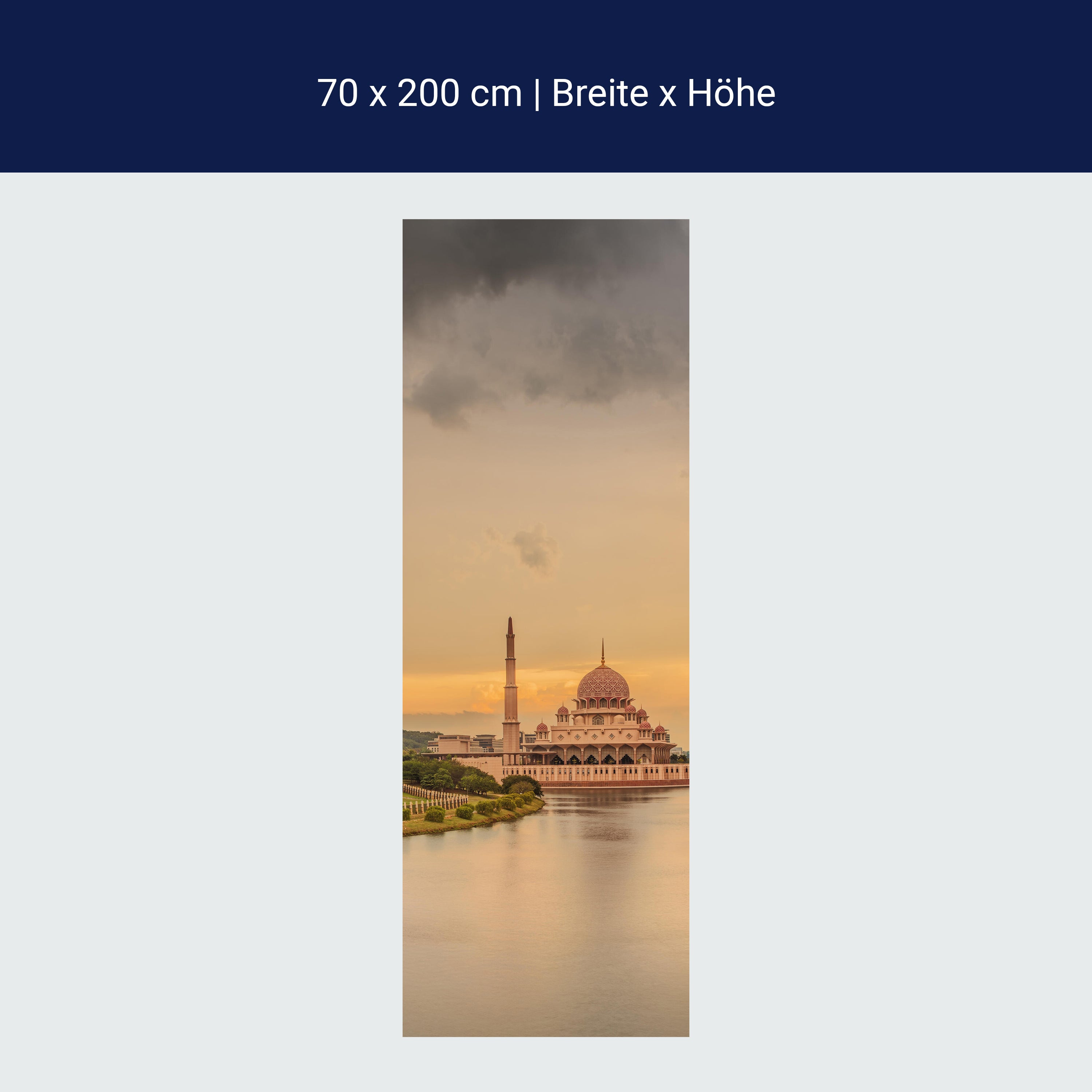 Türtapete Sonnenuntergang über Putrajaya-Moschee, Malaysia M0915 Türtapete Sonnenuntergang über Putrajaya-Moschee, Malaysia M0915