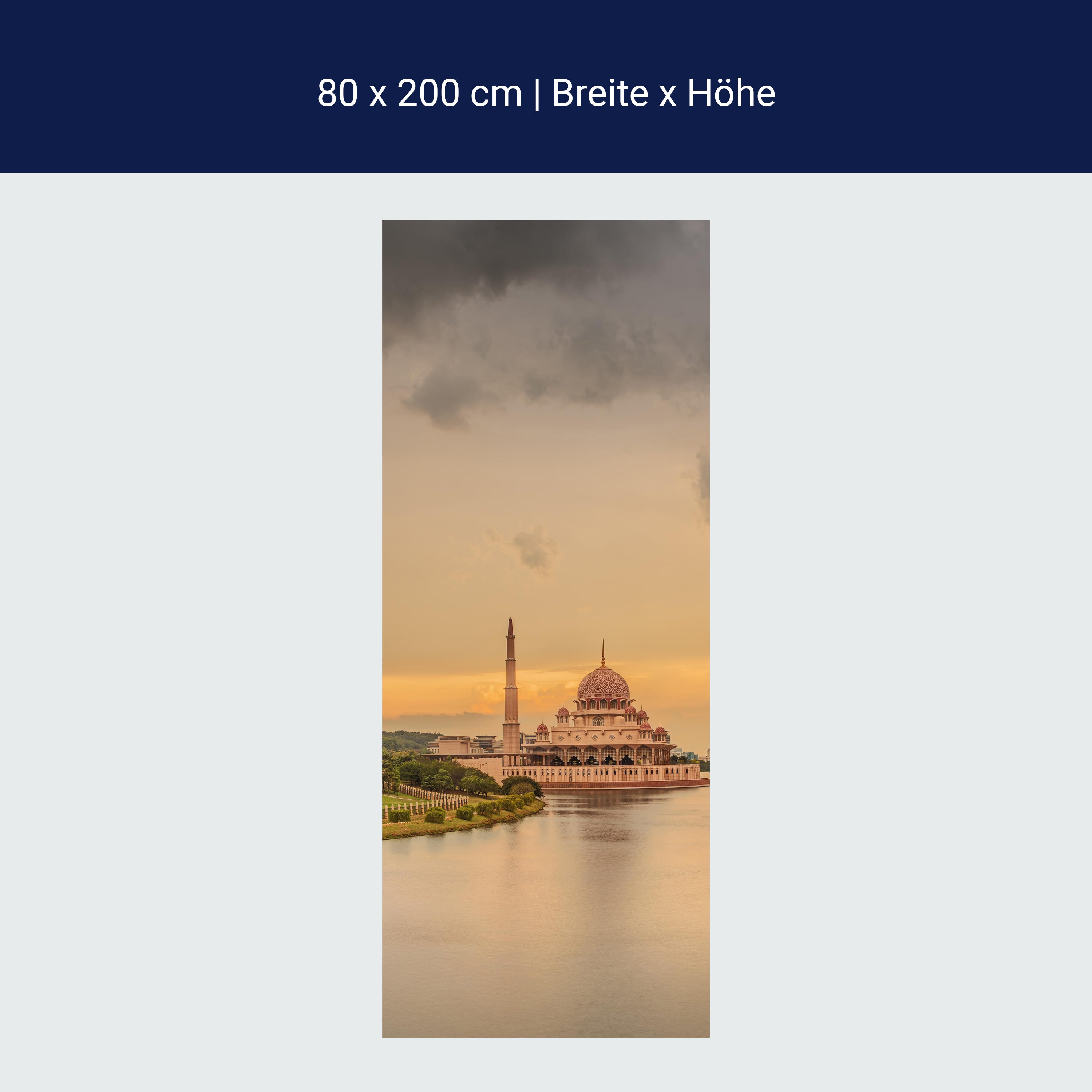 Türtapete Sonnenuntergang über Putrajaya-Moschee, Malaysia M0915 Türtapete Sonnenuntergang über Putrajaya-Moschee, Malaysia M0915