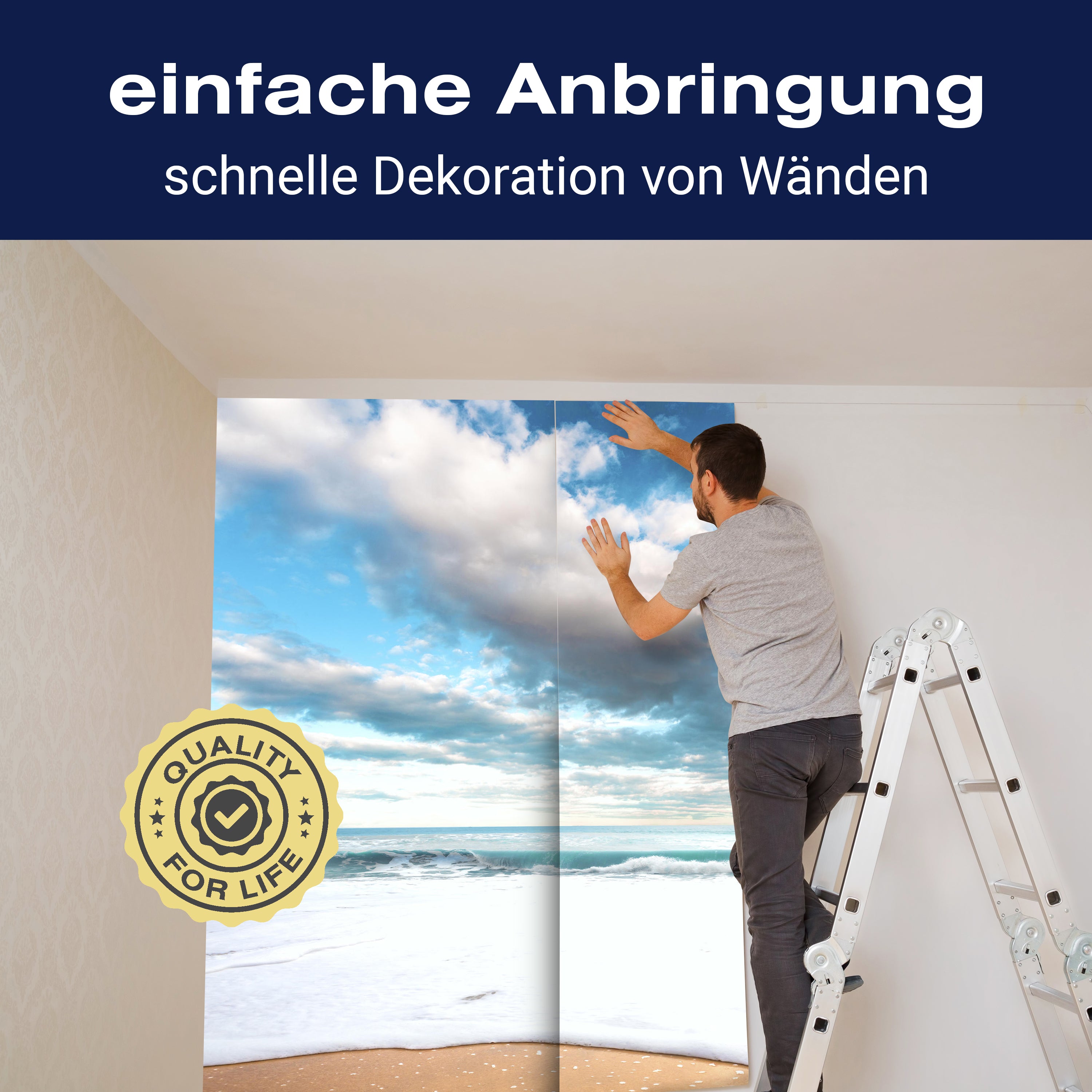 Fototapete Strand und idyllischer blauer Himmel M0925 - Bild 3 Fototapete Strand und idyllischer blauer Himmel M0925 - Bild 3