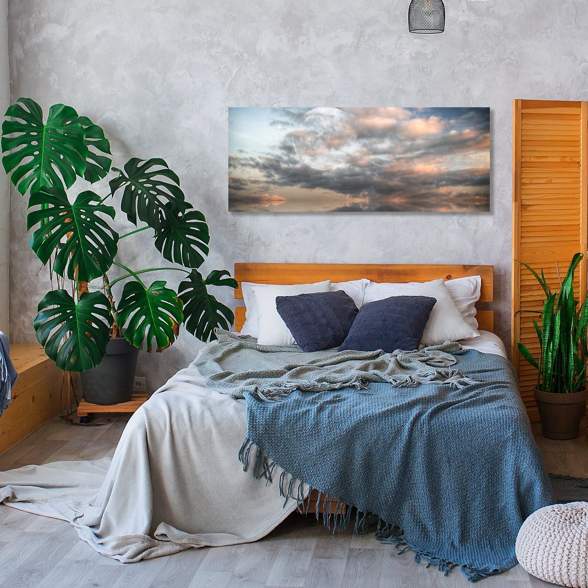 Leinwandbild Großer Mond scheint über dem Meer M0926 kaufen - Bild 2 Leinwandbild Großer Mond scheint über dem Meer M0926 kaufen - Bild 2