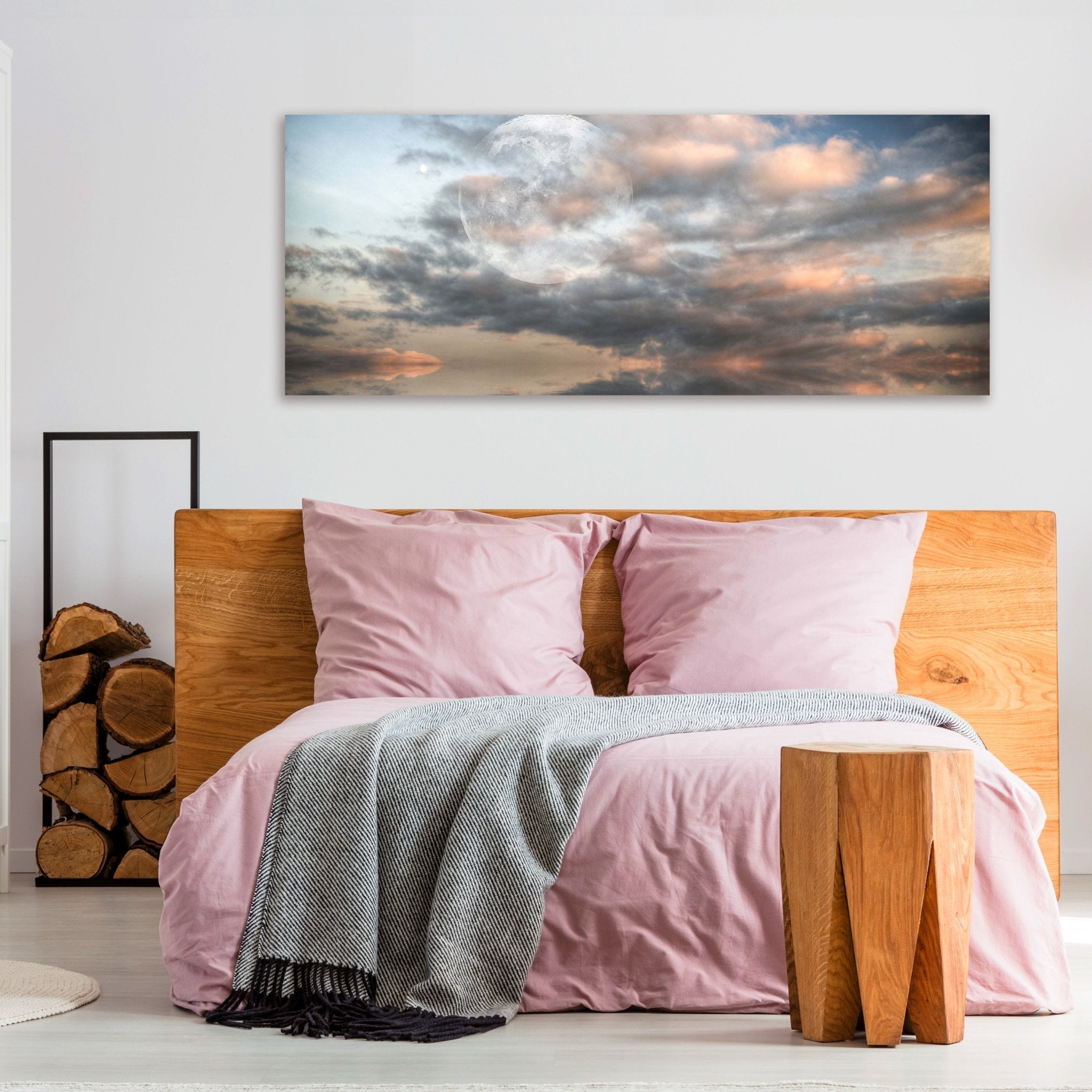 Leinwandbild Großer Mond scheint über dem Meer M0926 kaufen - Bild 3 Leinwandbild Großer Mond scheint über dem Meer M0926 kaufen - Bild 3