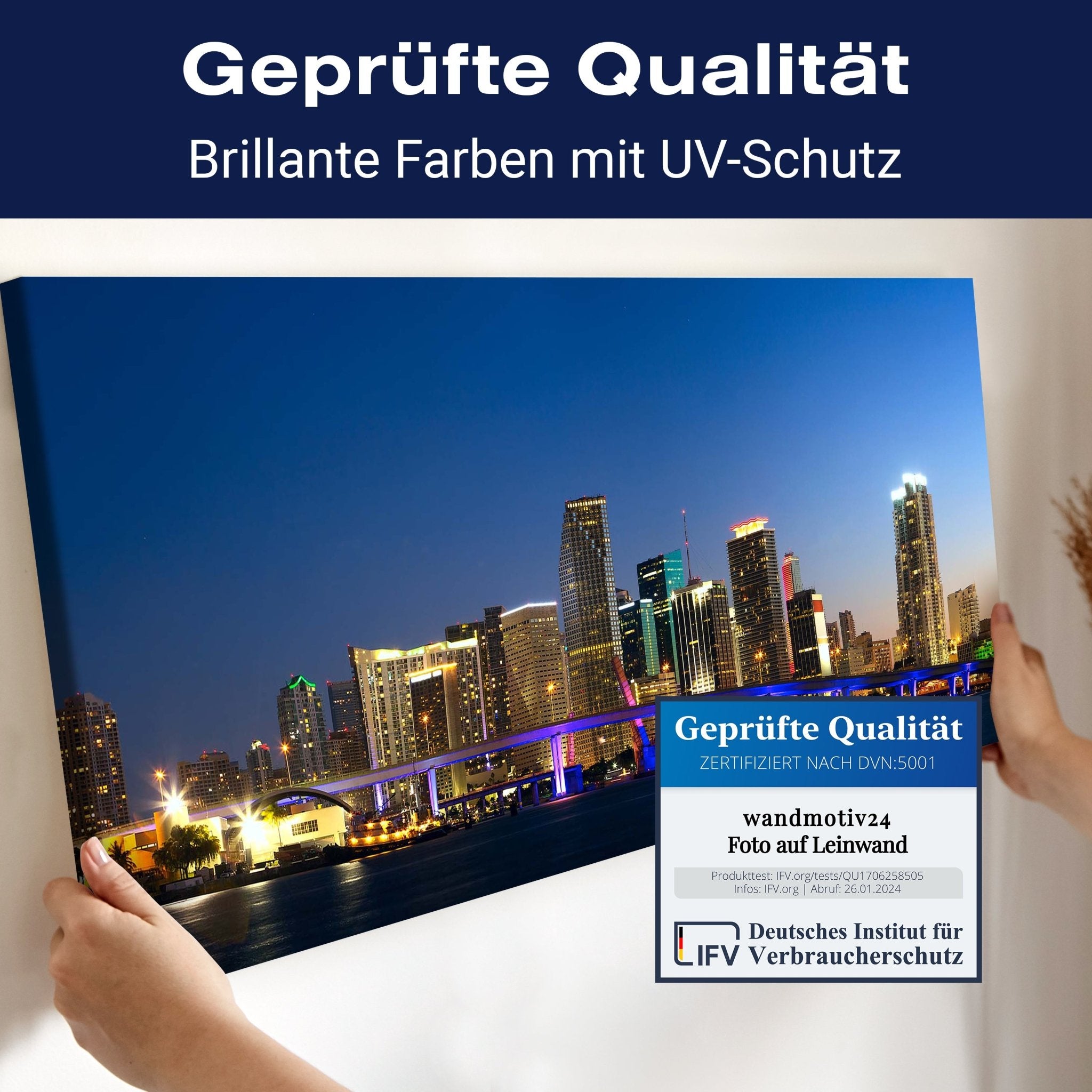 Leinwandbild Downtown Miami Skyline Panorama M0932 kaufen - Bild 4 Leinwandbild Downtown Miami Skyline Panorama M0932 kaufen - Bild 4