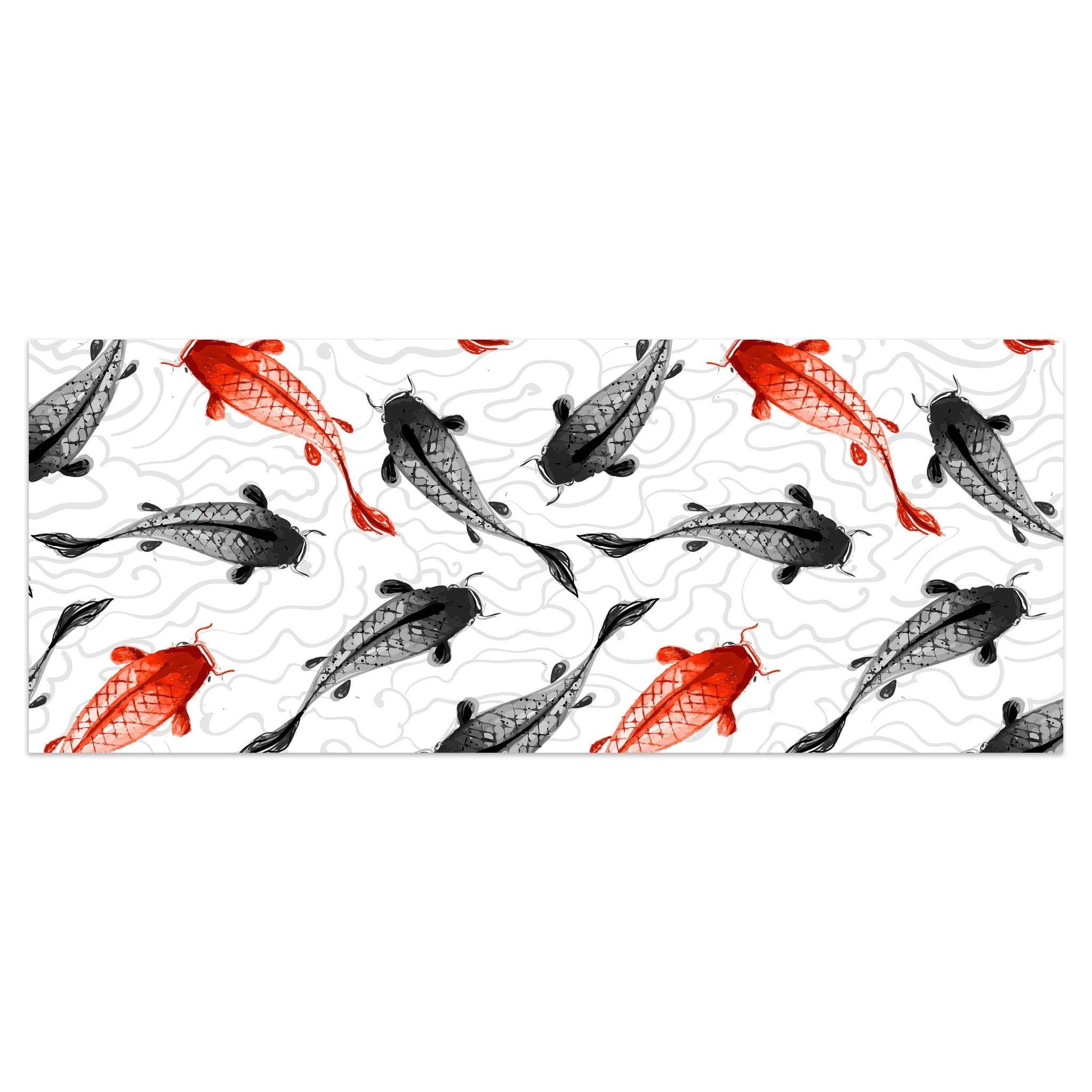 Leinwandbild rote und schwarze Koi-Karpfen M0946 kaufen - Bild 1 Leinwandbild rote und schwarze Koi-Karpfen M0946 kaufen - Bild 1