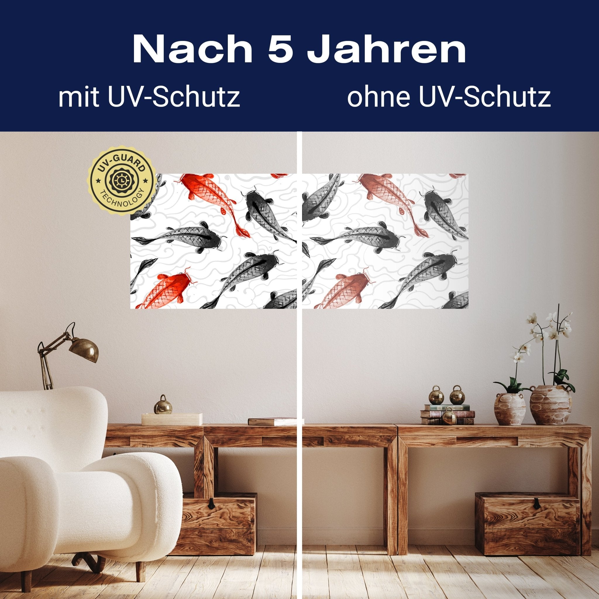 Leinwandbild rote und schwarze Koi-Karpfen M0946 kaufen - Bild 9 Leinwandbild rote und schwarze Koi-Karpfen M0946 kaufen - Bild 9