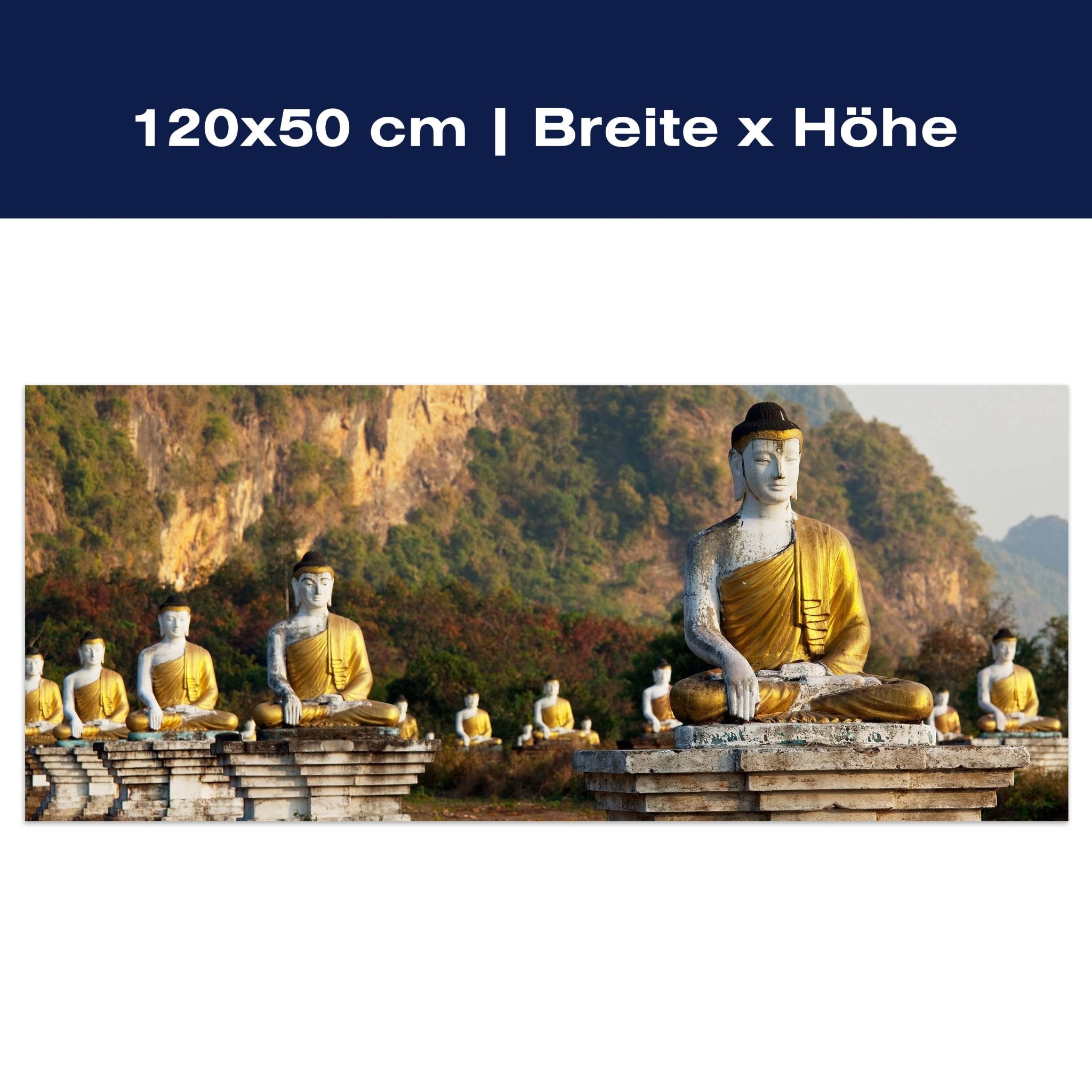 Leinwandbild Buddhas Statuen M0949 Leinwandbild Buddhas Statuen M0949