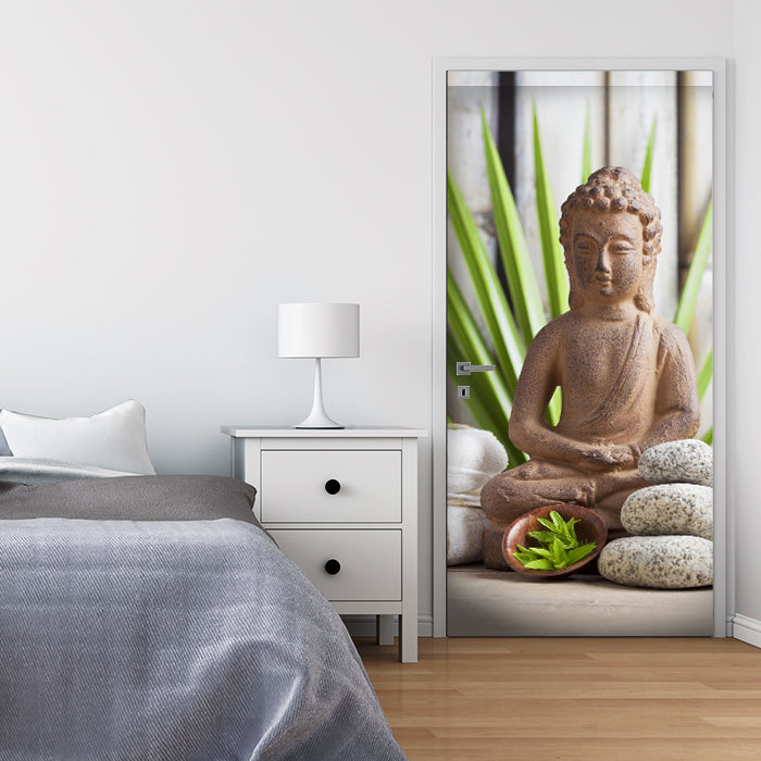 Türtapete Buddha und sauna M0962 - Bild 1 Türtapete Buddha und sauna M0962 - Bild 1