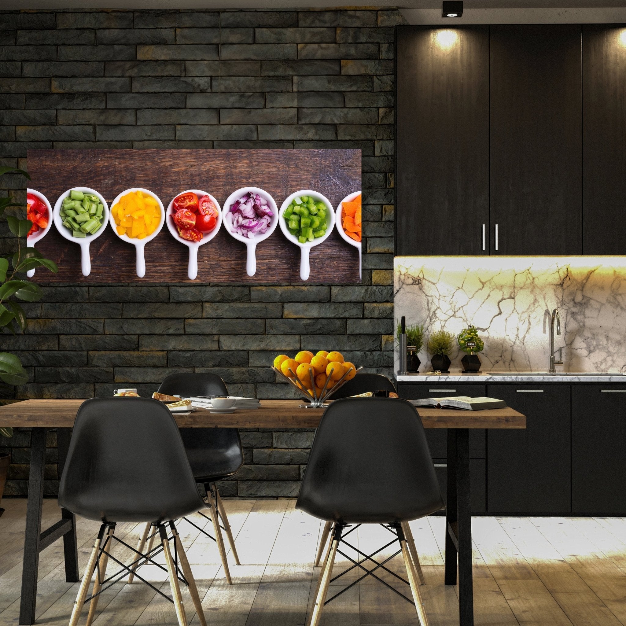 Leinwandbild Gemüsescheiben M0980 kaufen - Bild 3 Leinwandbild Gemüsescheiben M0980 kaufen - Bild 3