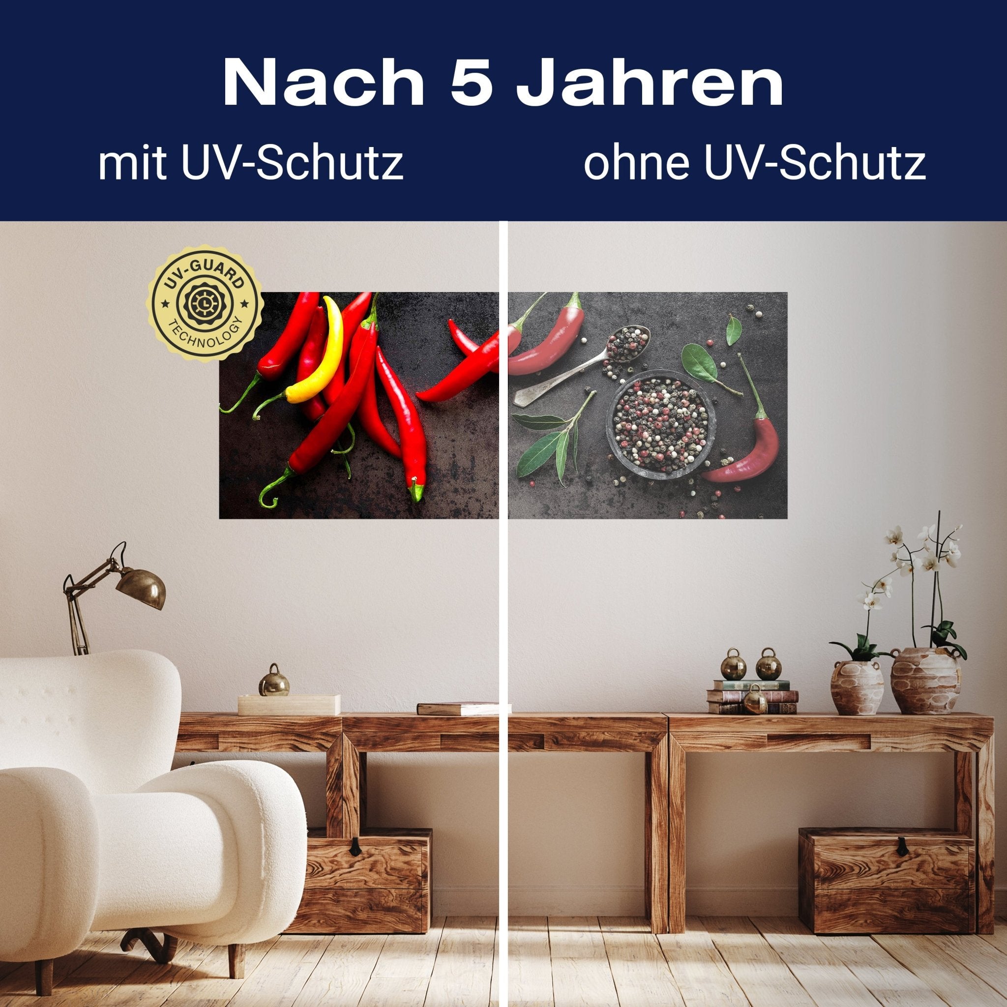 Leinwandbild Chili-Pfeffer M0983 kaufen - Bild 9 Leinwandbild Chili-Pfeffer M0983 kaufen - Bild 9