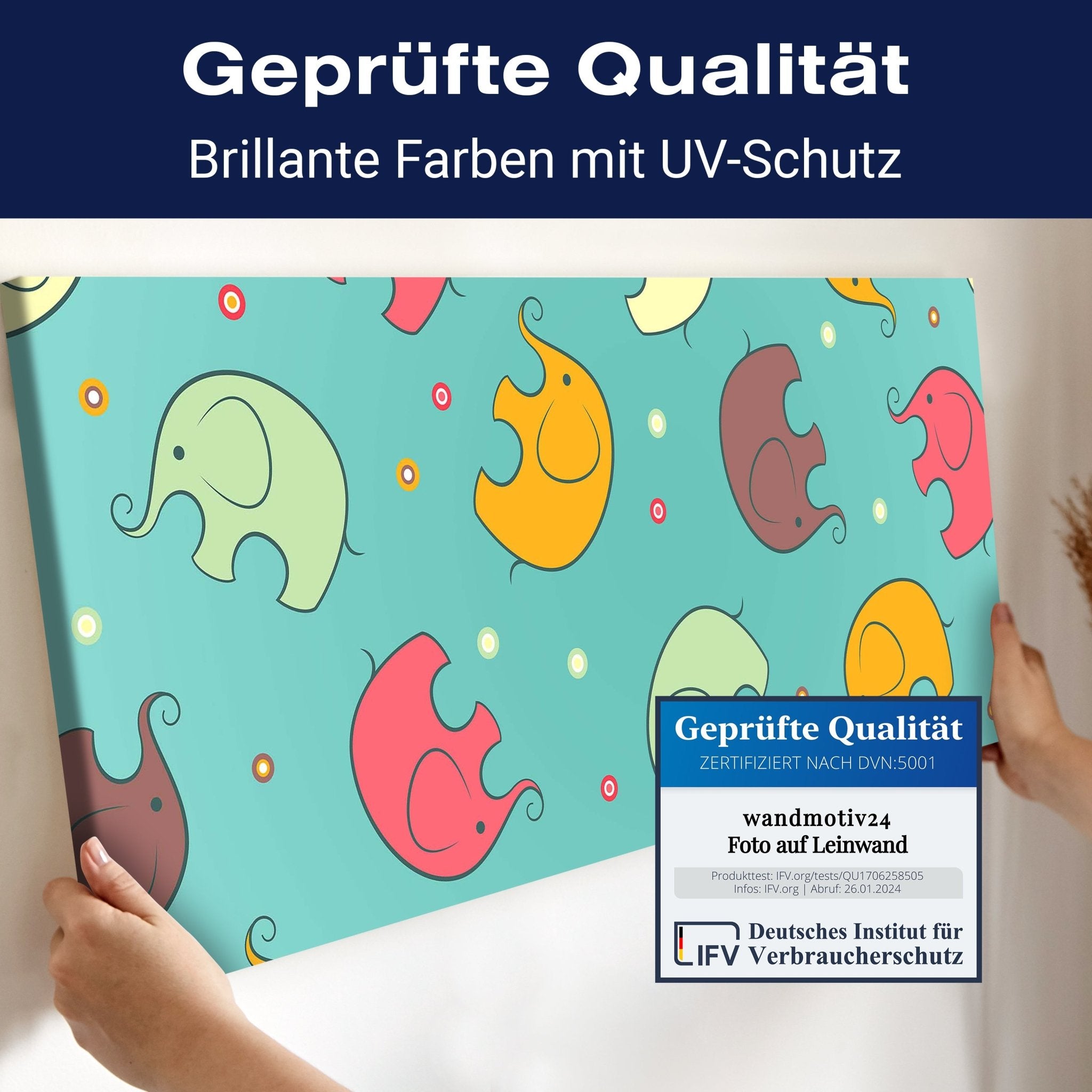 Leinwandbild Elefant gemusterten Hintergrund M0987 kaufen - Bild 4 Leinwandbild Elefant gemusterten Hintergrund M0987 kaufen - Bild 4