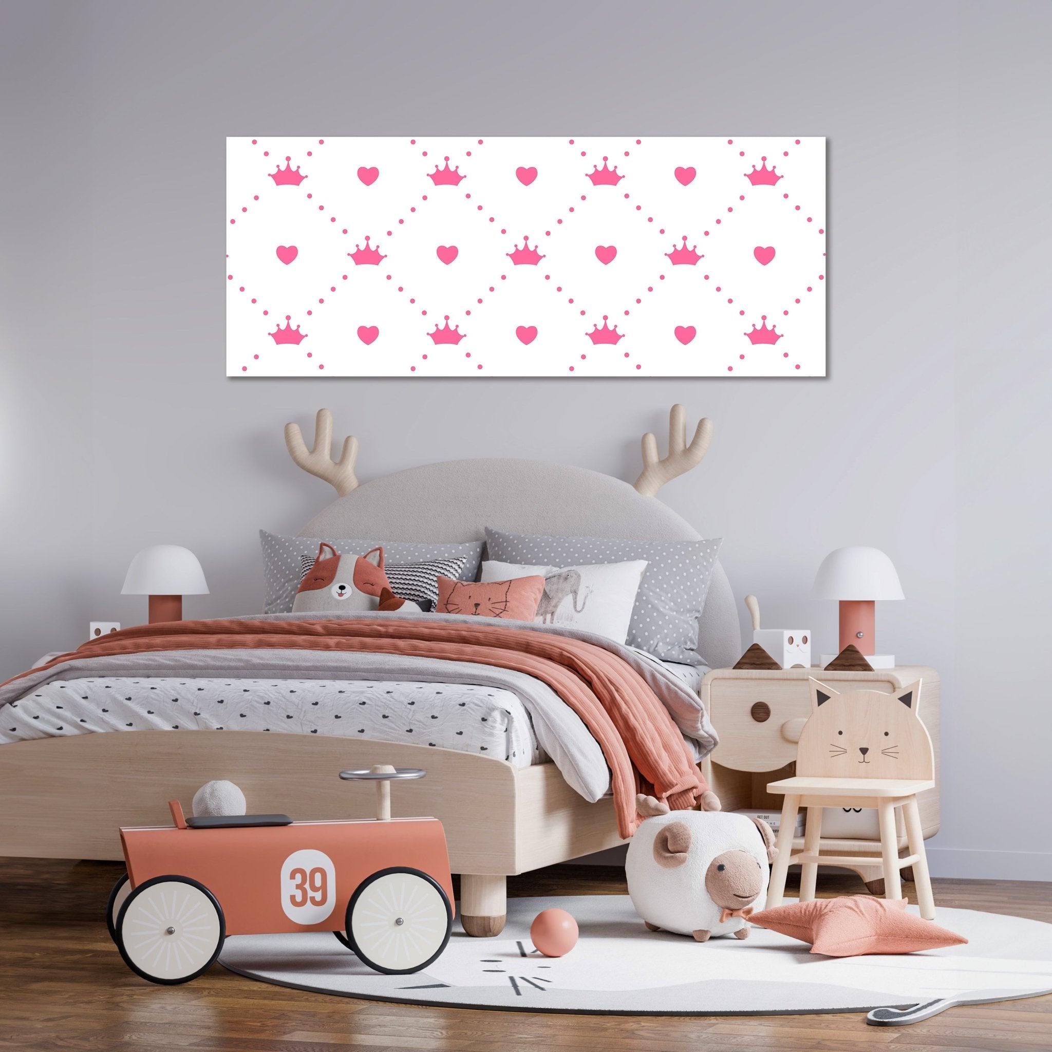 Leinwandbild Prinzessin - Herz - Krone M0991 kaufen - Bild 2 Leinwandbild Prinzessin - Herz - Krone M0991 kaufen - Bild 2