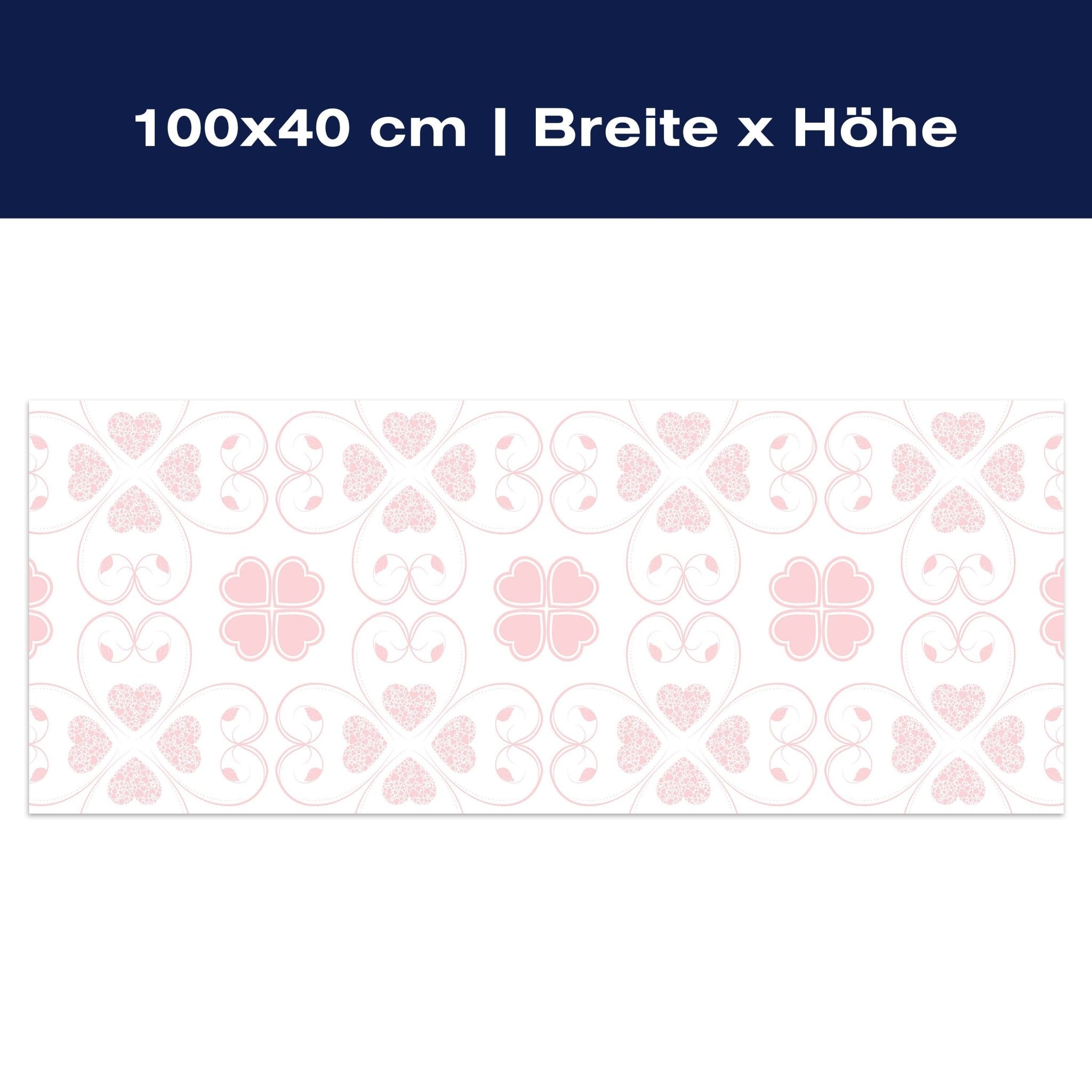Leinwandbild Rosa Herzmuster M0995 Leinwandbild Rosa Herzmuster M0995