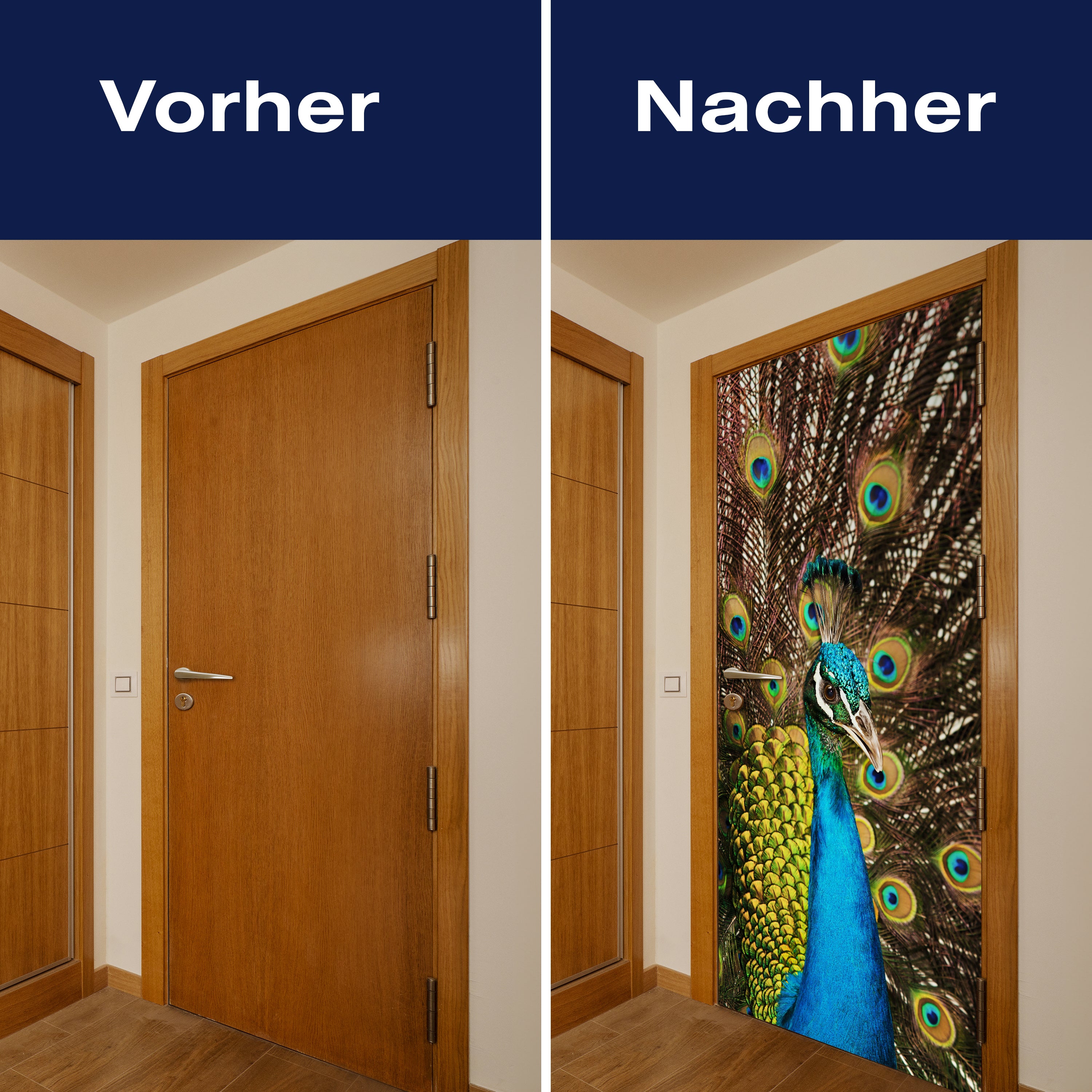 Türtapete schöner Pfau M1005 - Bild 10 Türtapete schöner Pfau M1005 - Bild 10