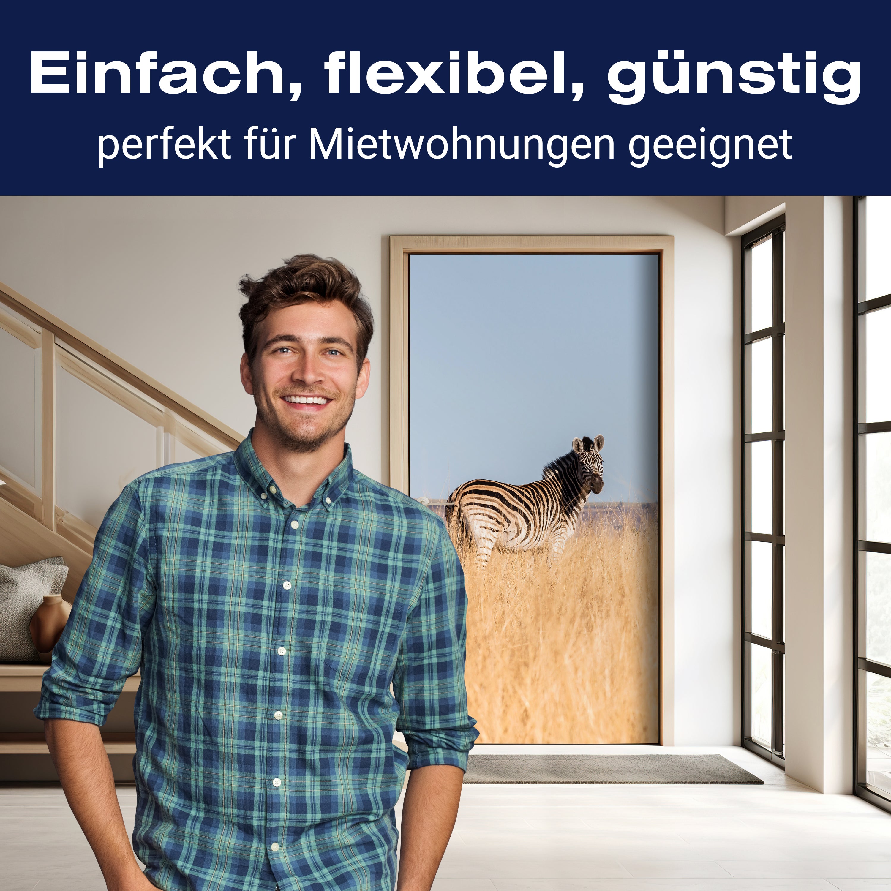 Türtapete Manada de cebras M1007 - Bild 3 Türtapete Manada de cebras M1007 - Bild 3