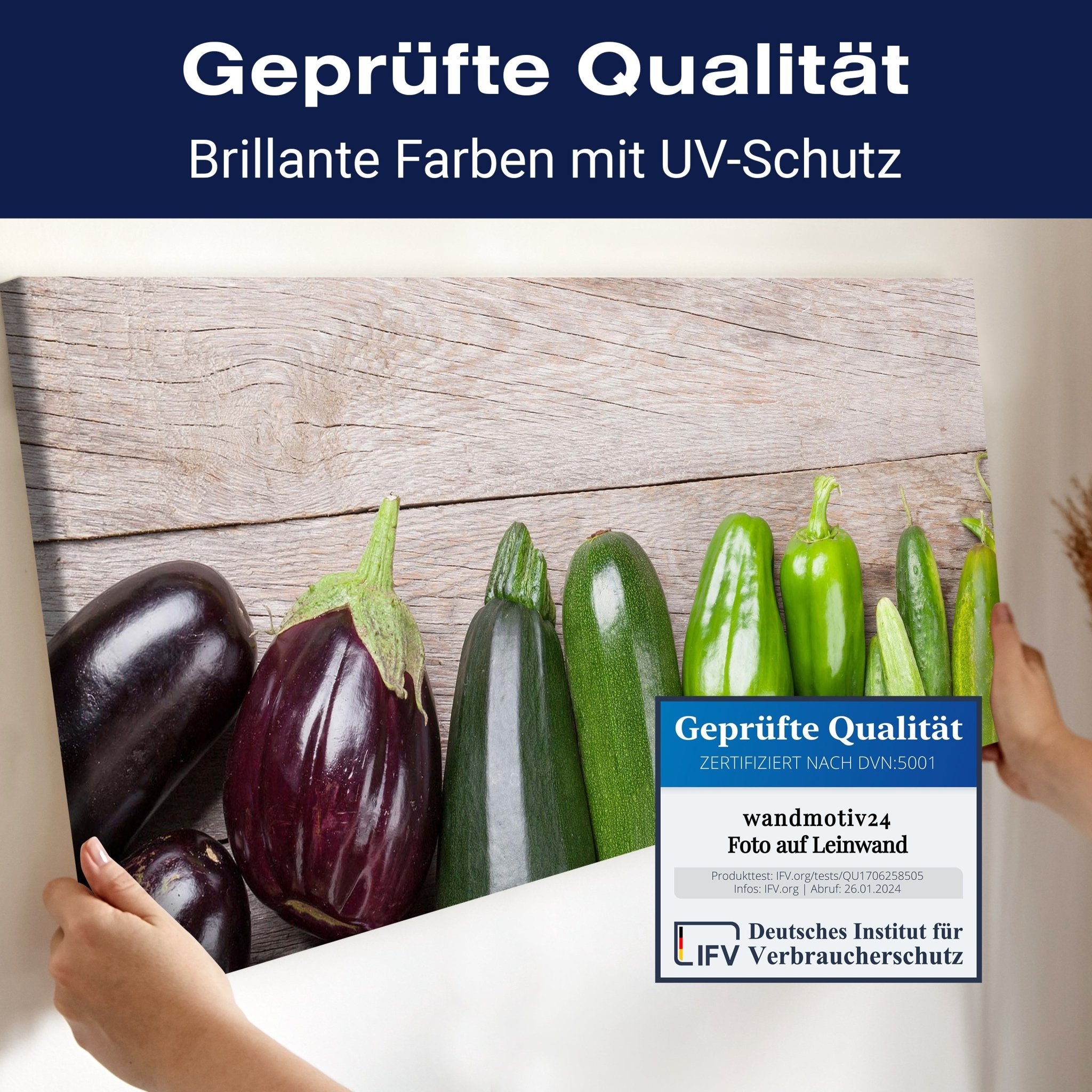Leinwandbild Frischgemüse auf einem Holztisch M1012 kaufen - Bild 4 Leinwandbild Frischgemüse auf einem Holztisch M1012 kaufen - Bild 4