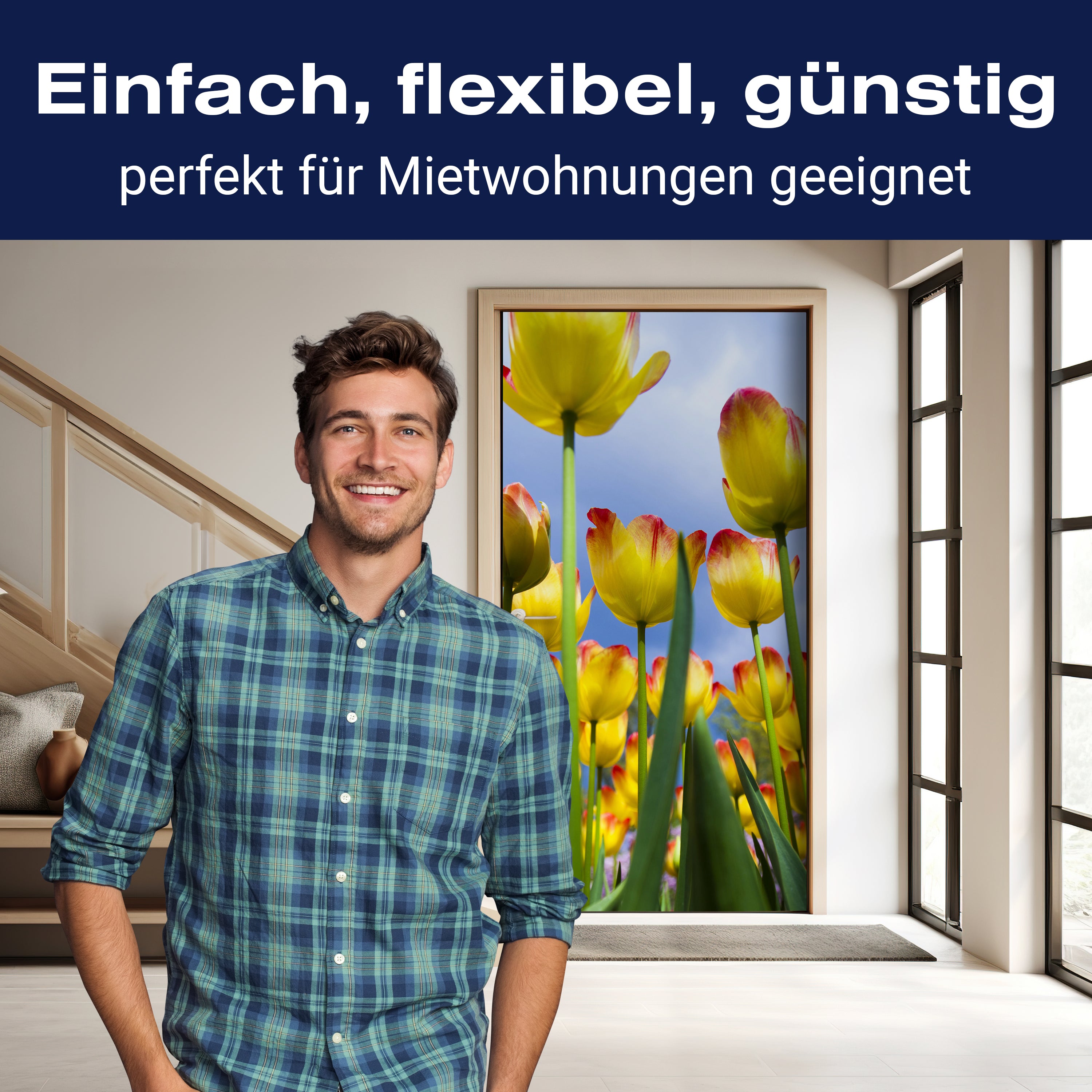 Türtapete Tulpen M1029 - Bild 3 Türtapete Tulpen M1029 - Bild 3