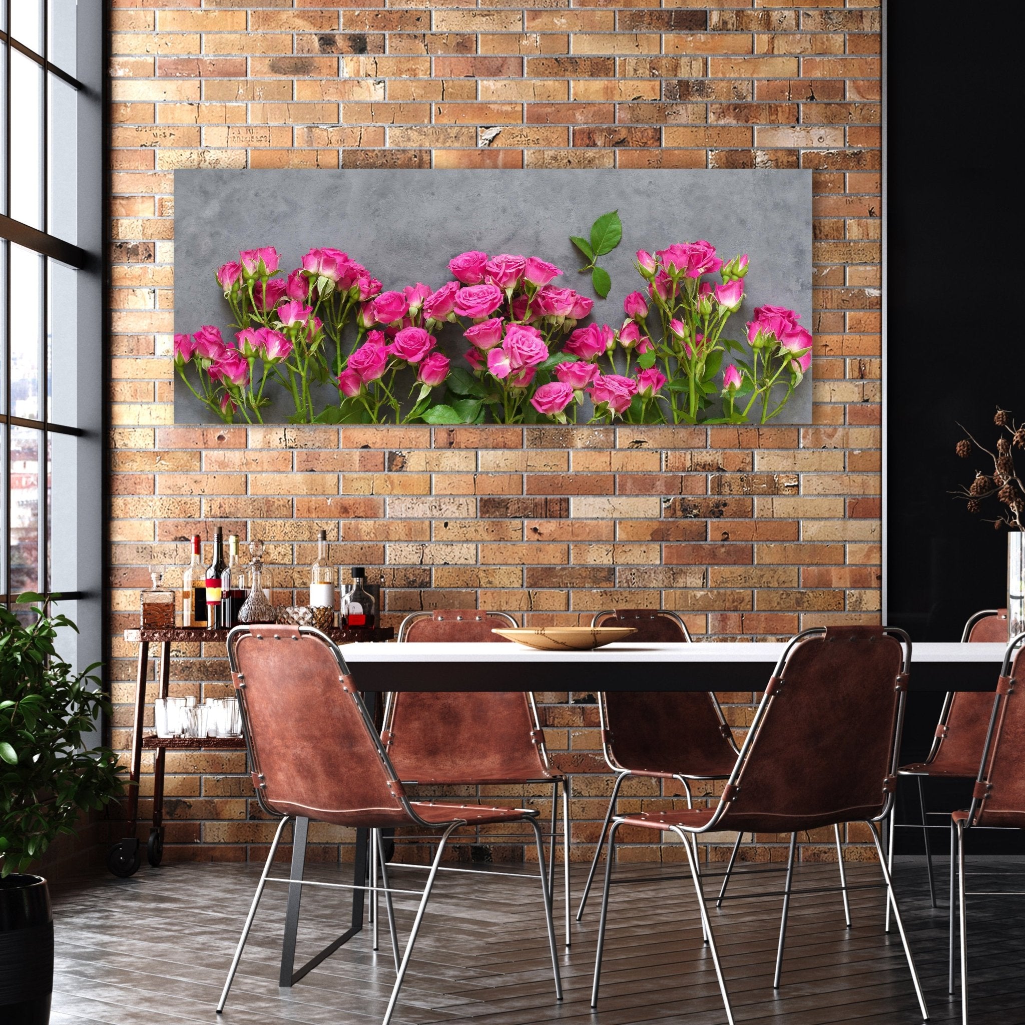 Leinwandbild Rosa Rosen auf dunkelgrauem Hintergrund M1033 kaufen - Bild 2 Leinwandbild Rosa Rosen auf dunkelgrauem Hintergrund M1033 kaufen - Bild 2