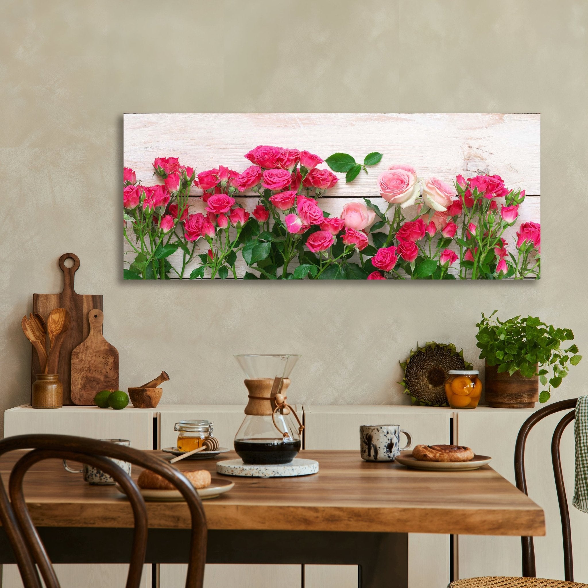 Leinwandbild Rosa und karminrote Rosen M1034 kaufen - Bild 3 Leinwandbild Rosa und karminrote Rosen M1034 kaufen - Bild 3