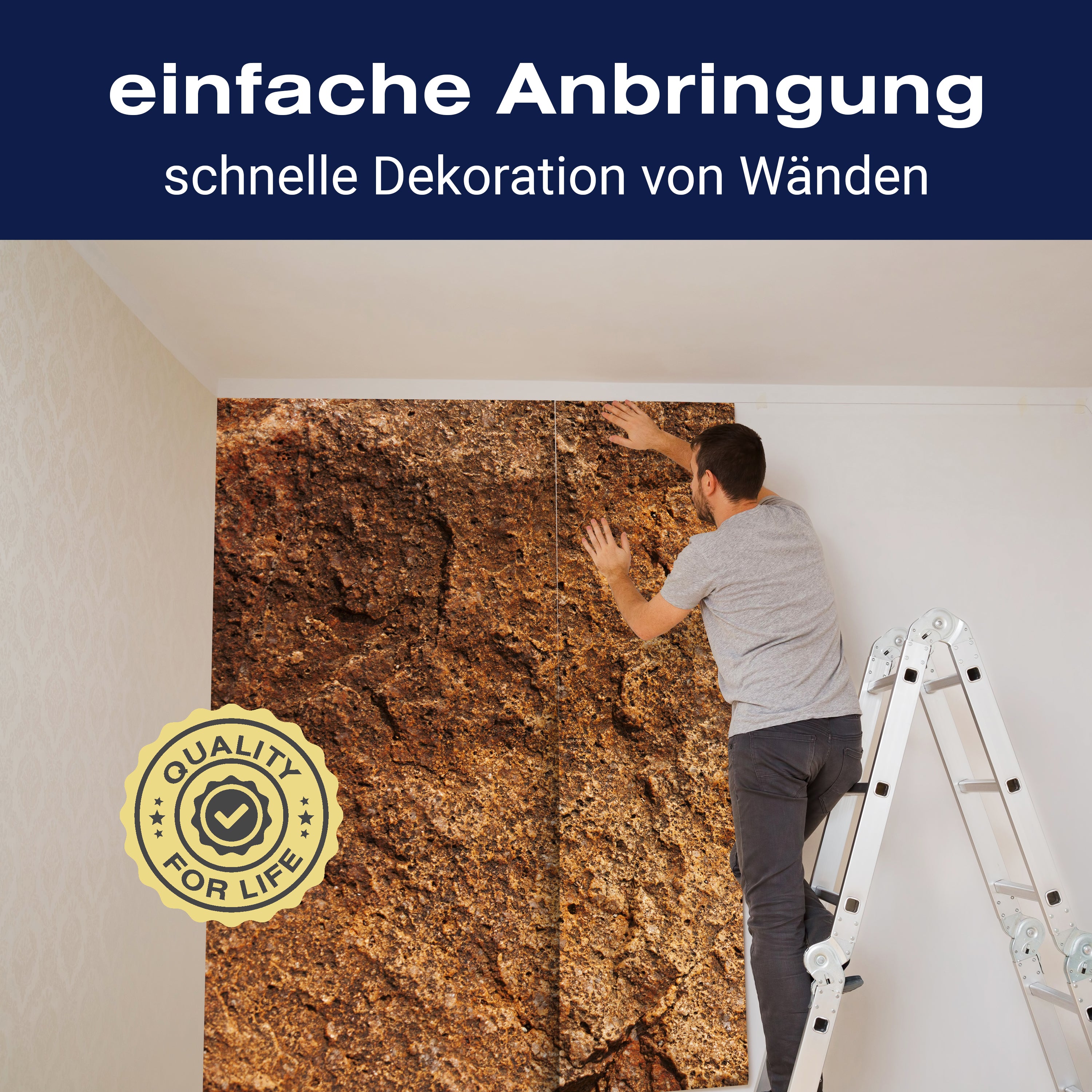 Fototapete Stein gelb-rote Farbe M1054 - Bild 3 Fototapete Stein gelb-rote Farbe M1054 - Bild 3