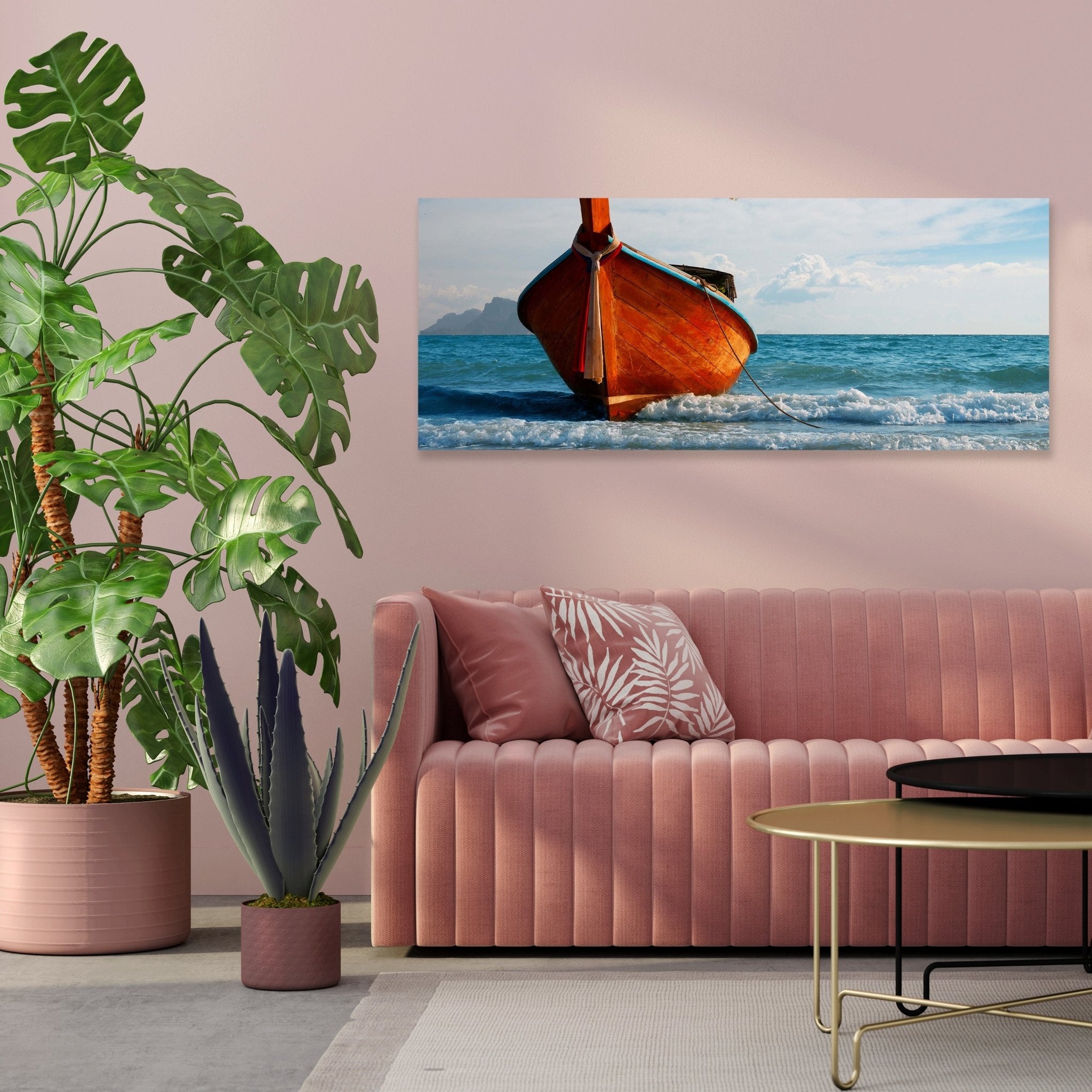 Leinwandbild Traditionelles Longtailboot bei Andaman M1061 kaufen - Bild 3 Leinwandbild Traditionelles Longtailboot bei Andaman M1061 kaufen - Bild 3