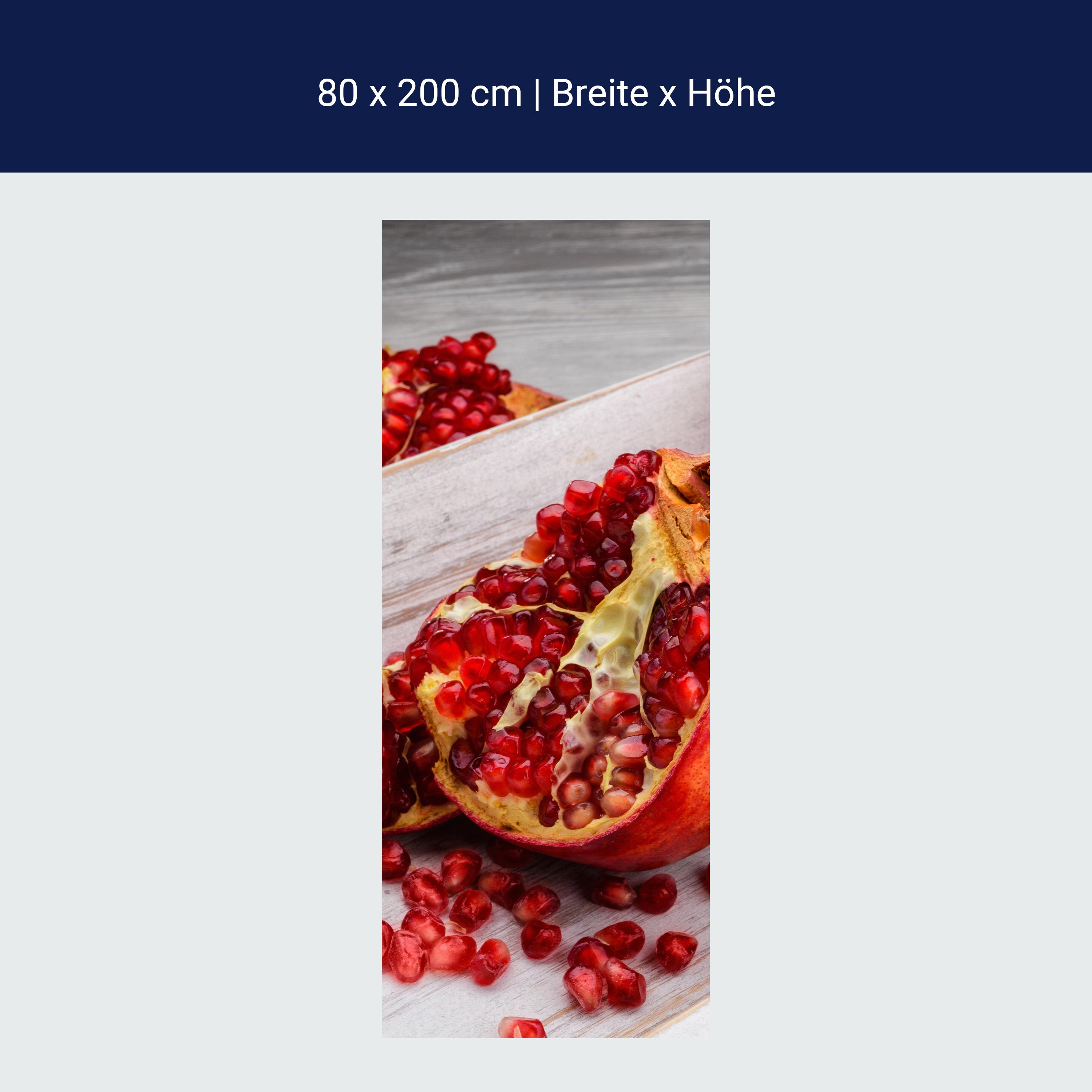 Türtapete Rote Granatapfelfrüchte M1063 Türtapete Rote Granatapfelfrüchte M1063