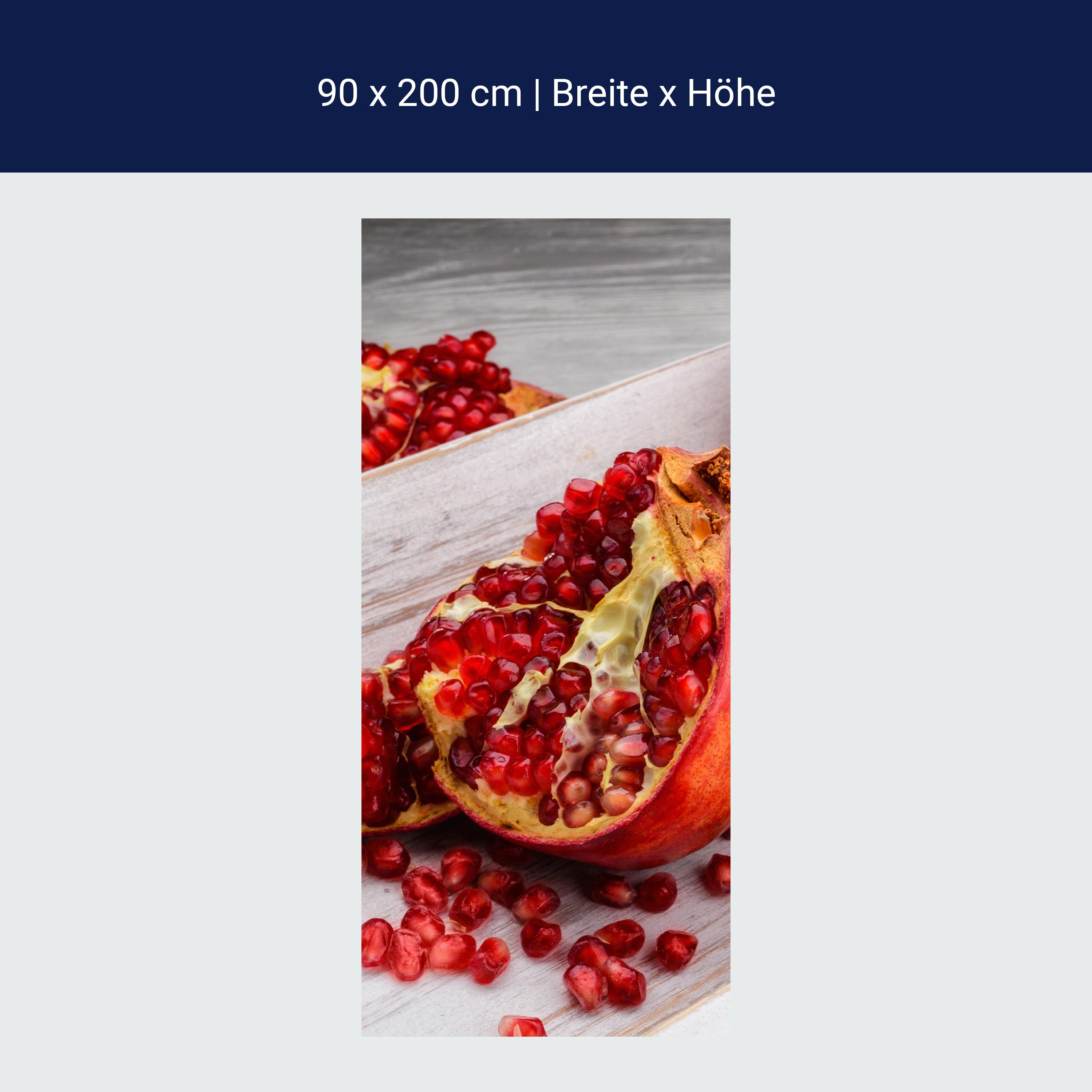 Türtapete Rote Granatapfelfrüchte M1063 Türtapete Rote Granatapfelfrüchte M1063