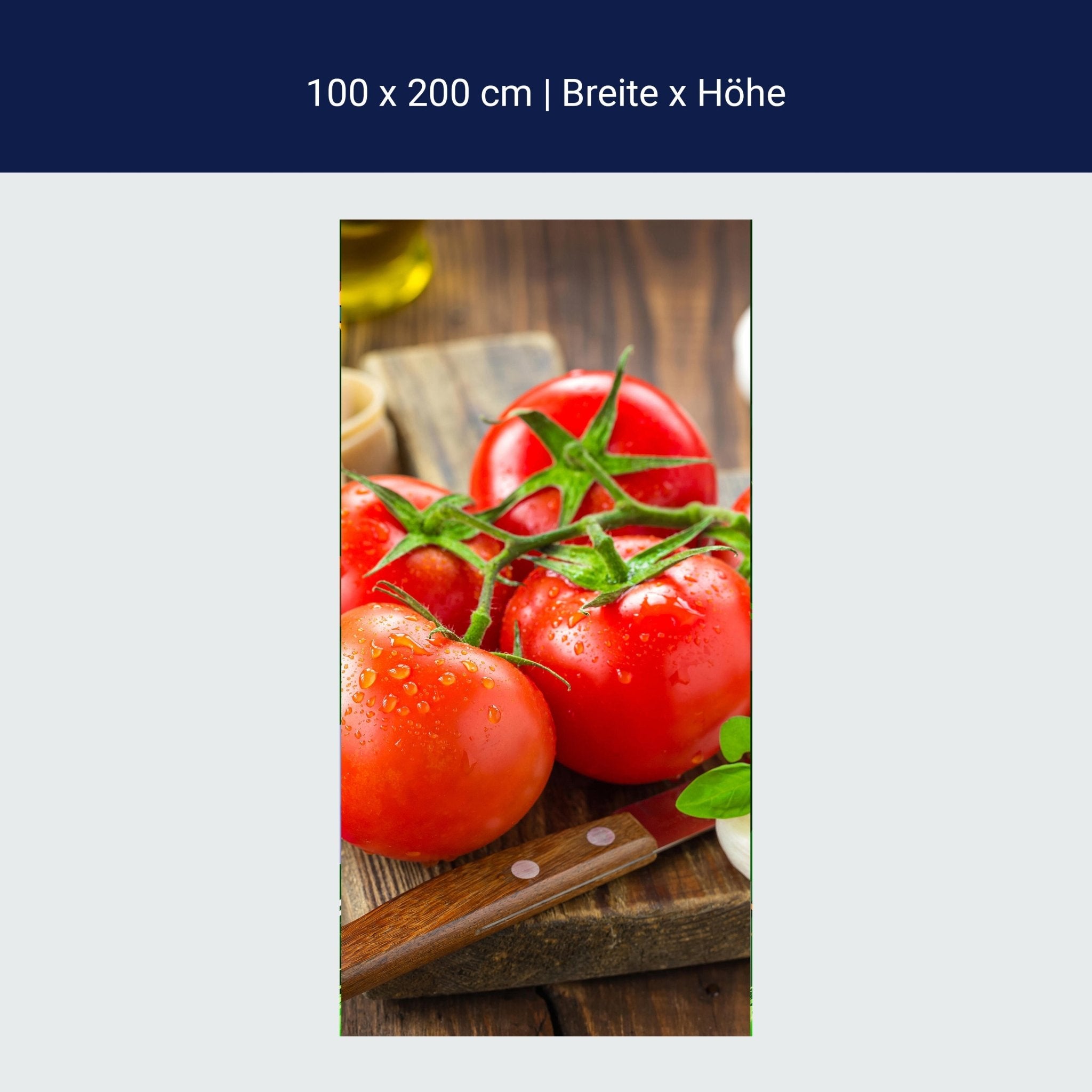 Türtapete Tomaten und Nudeln M1064 Türtapete Tomaten und Nudeln M1064
