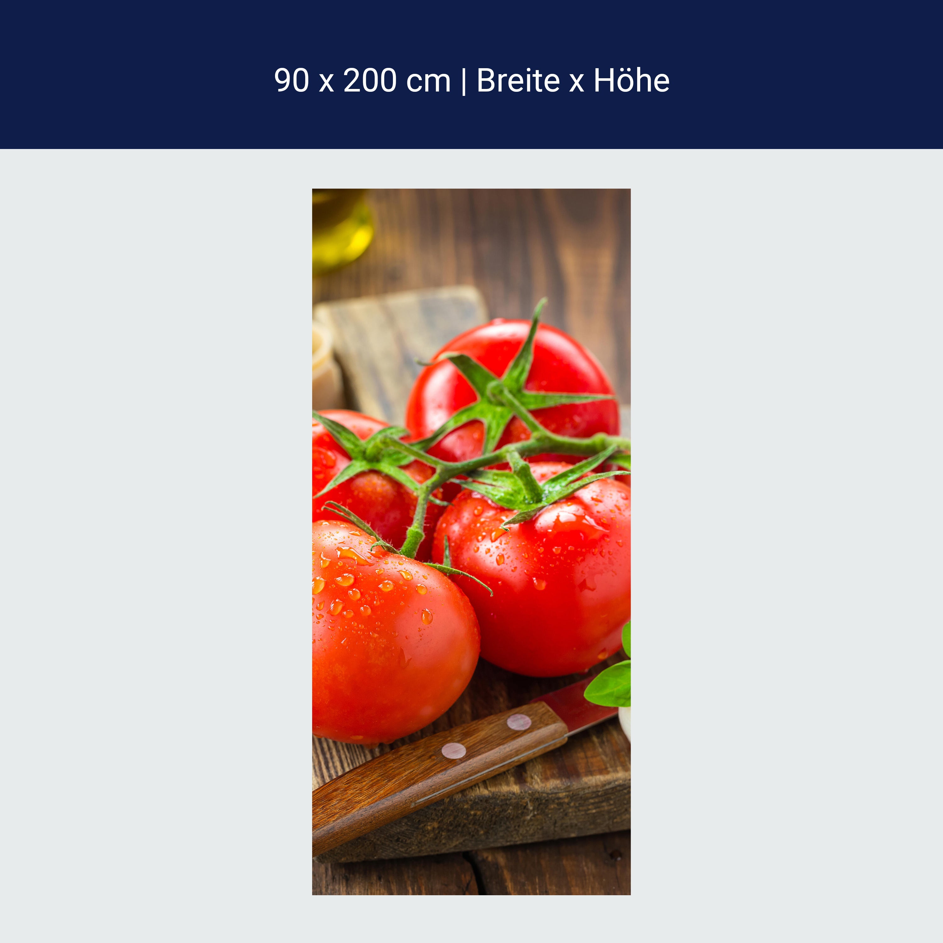 Türtapete Tomaten und Nudeln M1064 Türtapete Tomaten und Nudeln M1064