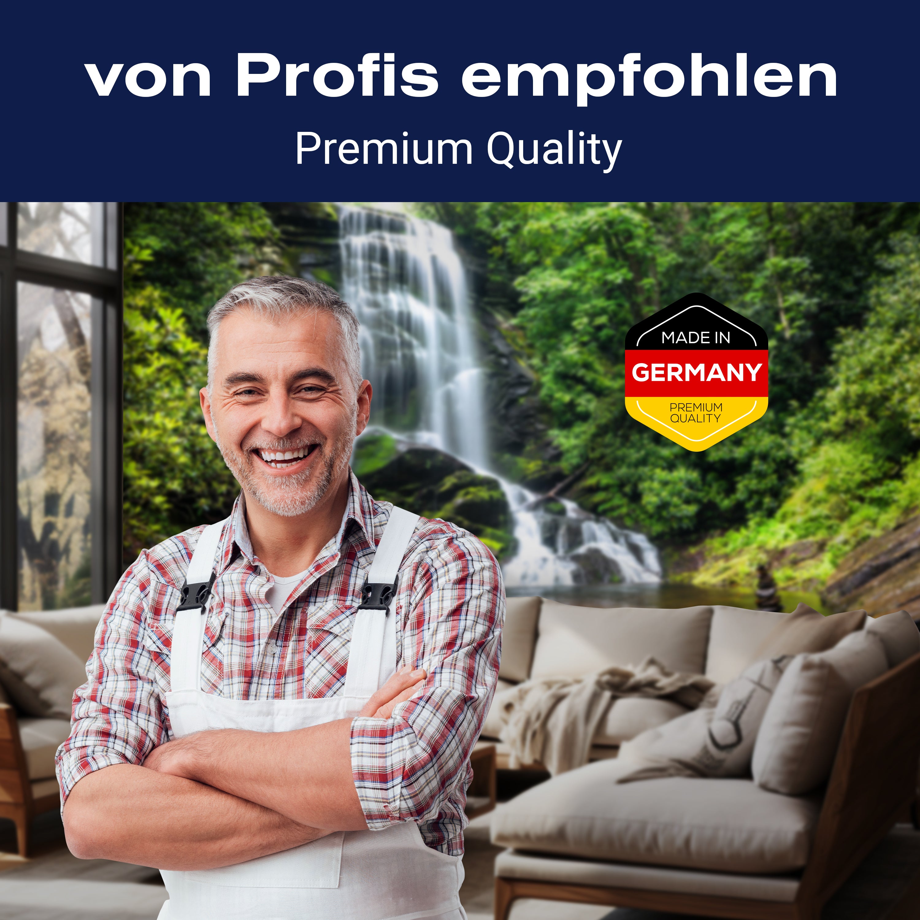 Fototapete Natur-wasserfall Bach Dschungel M1066 - Bild 5 Fototapete Natur-wasserfall Bach Dschungel M1066 - Bild 5