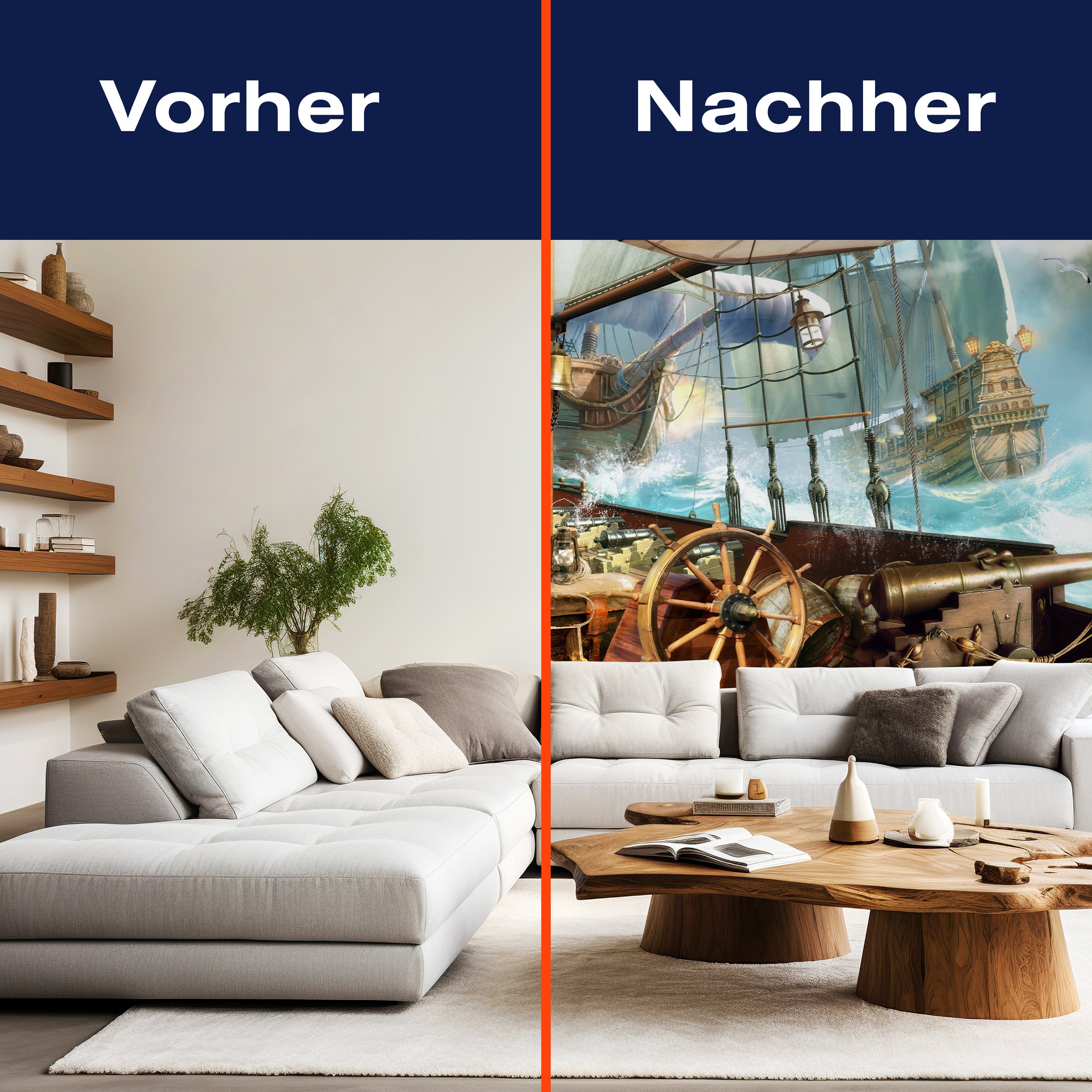 Fototapete Piraten-Schiff Galeone M1068 - Bild 9 Fototapete Piraten-Schiff Galeone M1068 - Bild 9