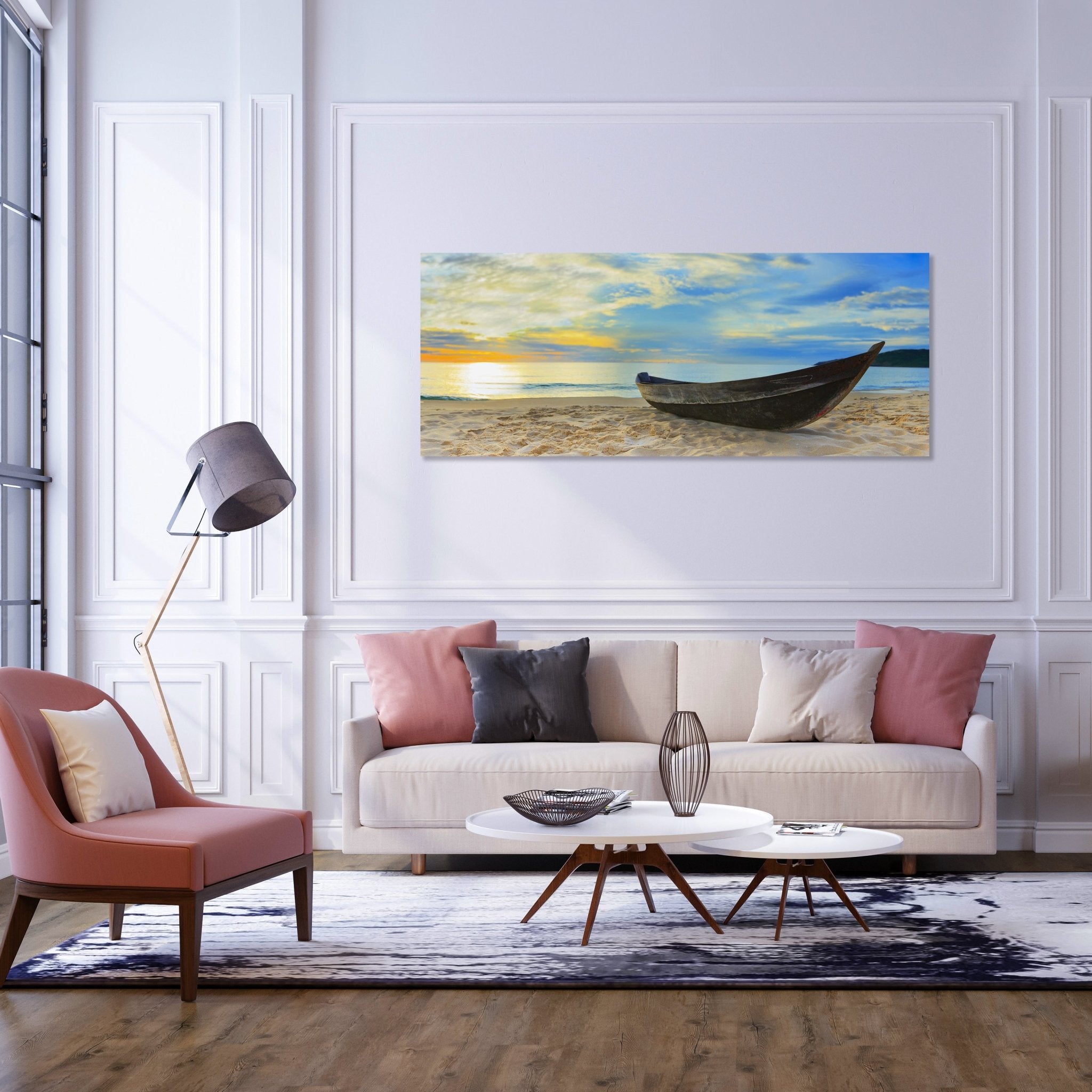 Leinwandbild Boot am Strand, Meer, Sonnenuntergang M1069 kaufen - Bild 2 Leinwandbild Boot am Strand, Meer, Sonnenuntergang M1069 kaufen - Bild 2