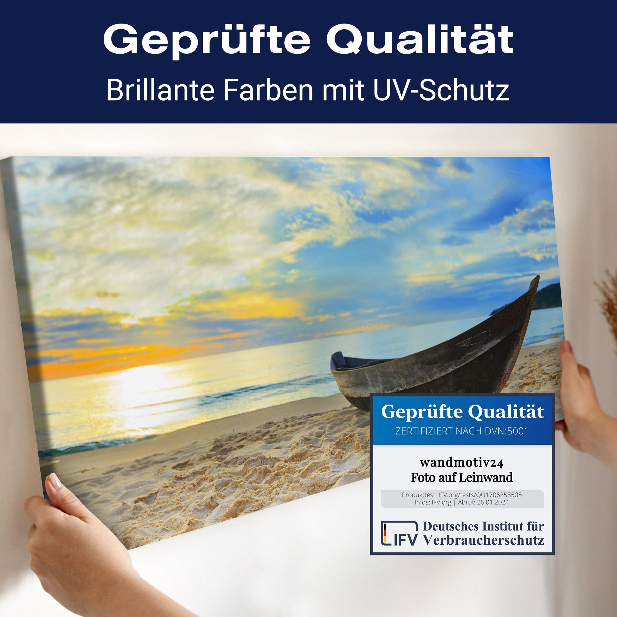 Leinwandbild Boot am Strand, Meer, Sonnenuntergang M1069 kaufen - Bild 4 Leinwandbild Boot am Strand, Meer, Sonnenuntergang M1069 kaufen - Bild 4