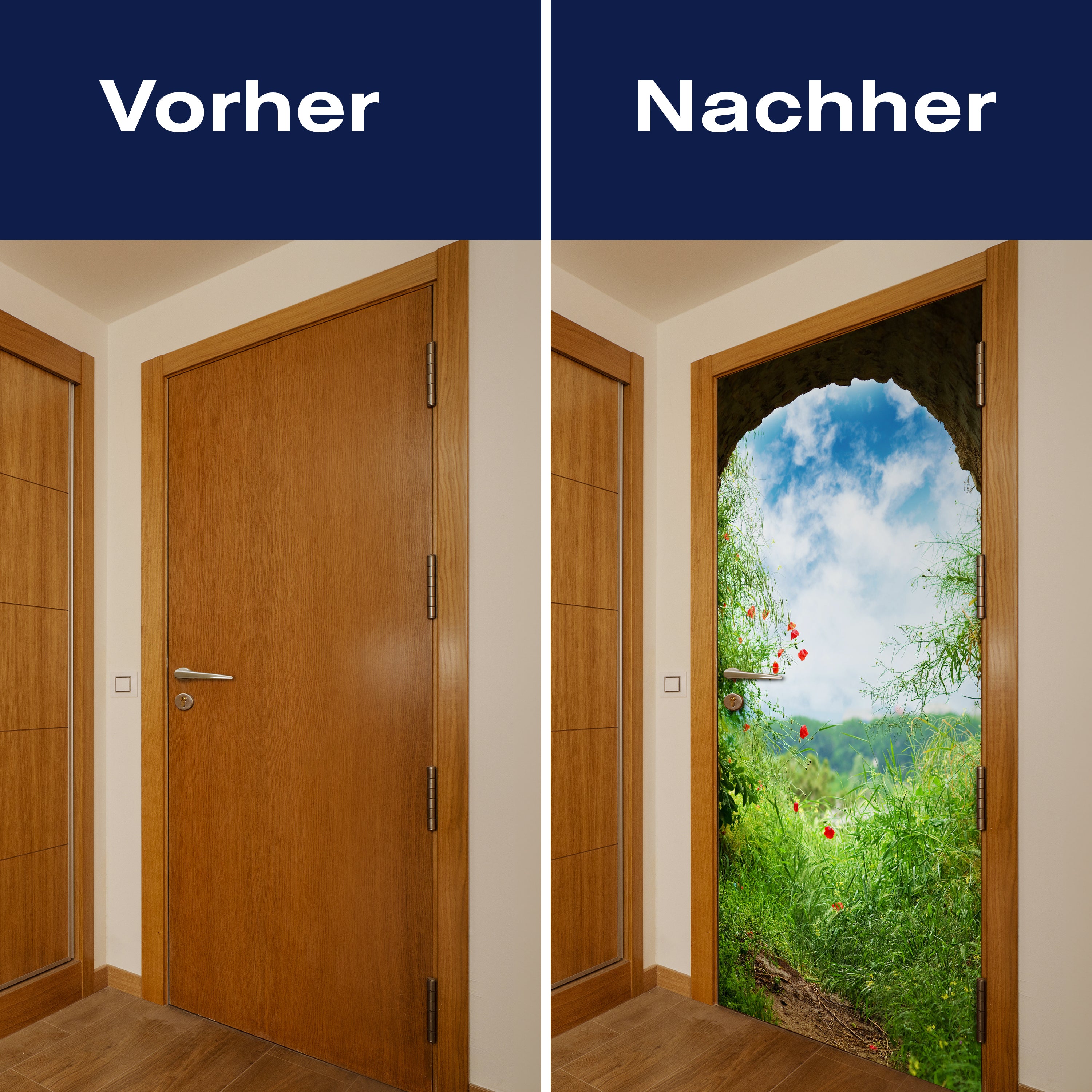 Türtapete Blick aus Tunnel, Wiese, Natur, Blumen M1074 - Bild 10 Türtapete Blick aus Tunnel, Wiese, Natur, Blumen M1074 - Bild 10