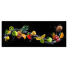 Leinwandbild Früchte & Wasser, Banane, Kiwi, Orange M1075