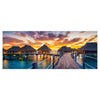 Leinwandbild Ferienhäuser im Meer, Paradies, Urlaub M1076