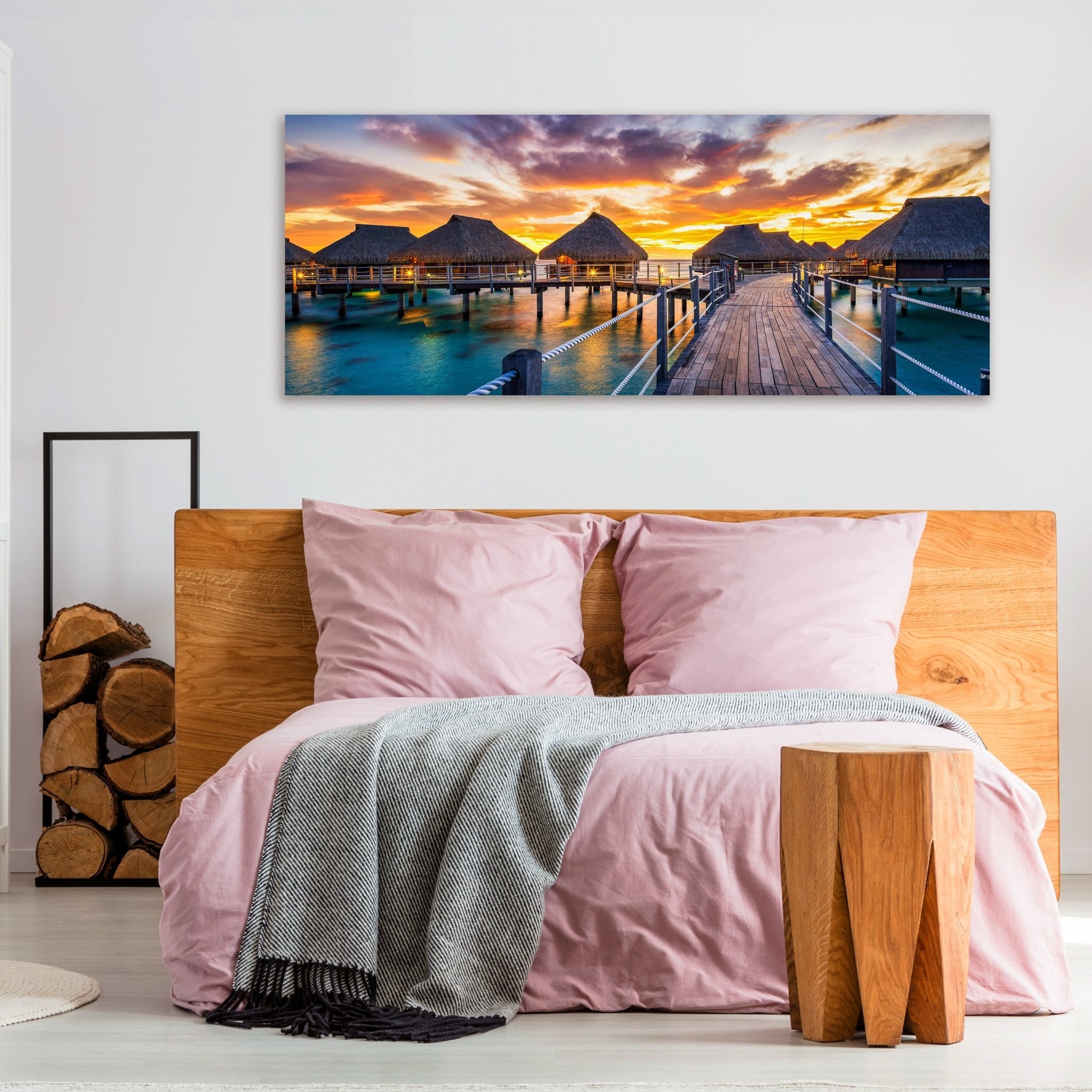 Leinwandbild Ferienhäuser im Meer, Paradies, Urlaub M1076 kaufen - Bild 3 Leinwandbild Ferienhäuser im Meer, Paradies, Urlaub M1076 kaufen - Bild 3